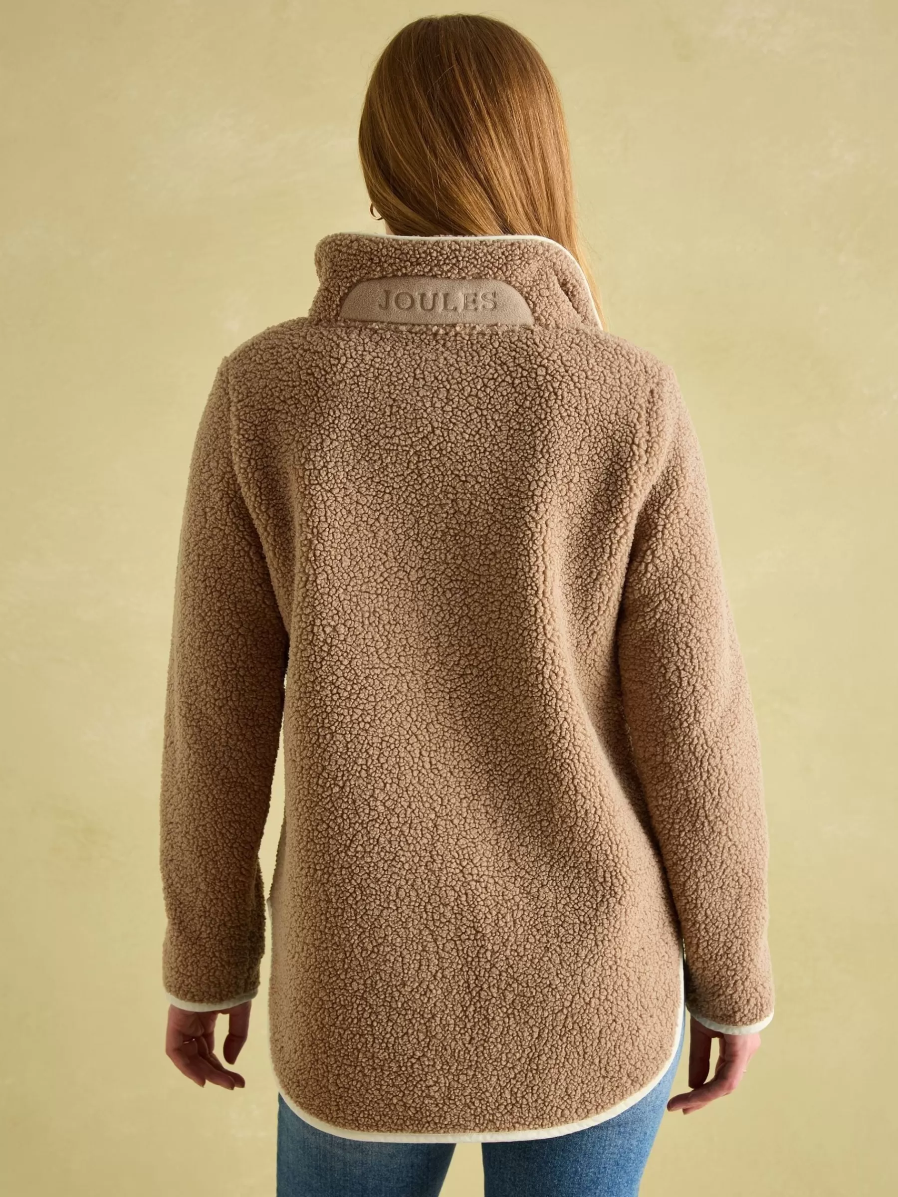 Joules Aldeburgh Tan Brown Quarter Zip Fleece TanBrown Online