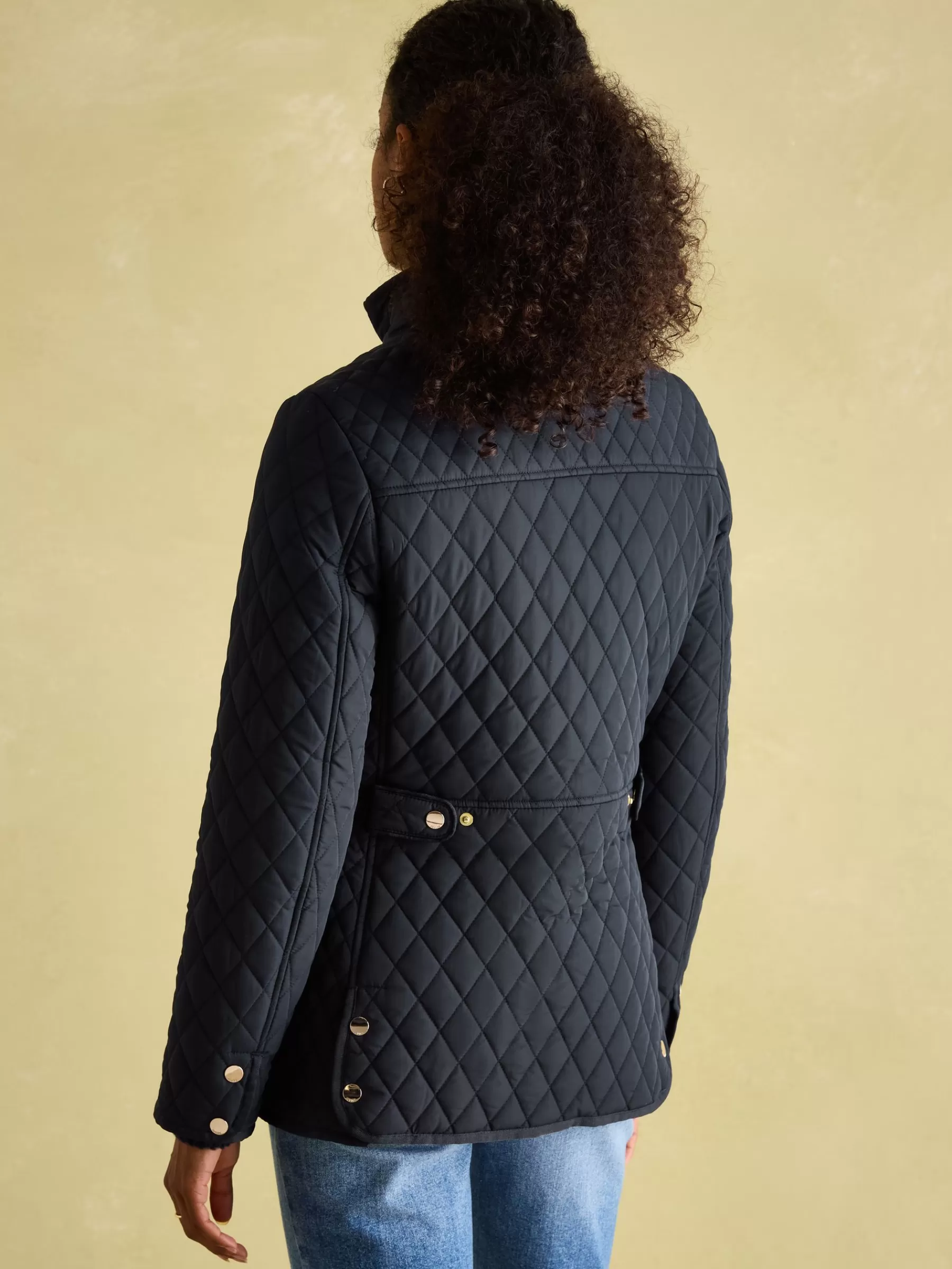 Joules Allendale Navy Blue Showerproof Diamond Quilted Coat NavyBlue Fashion