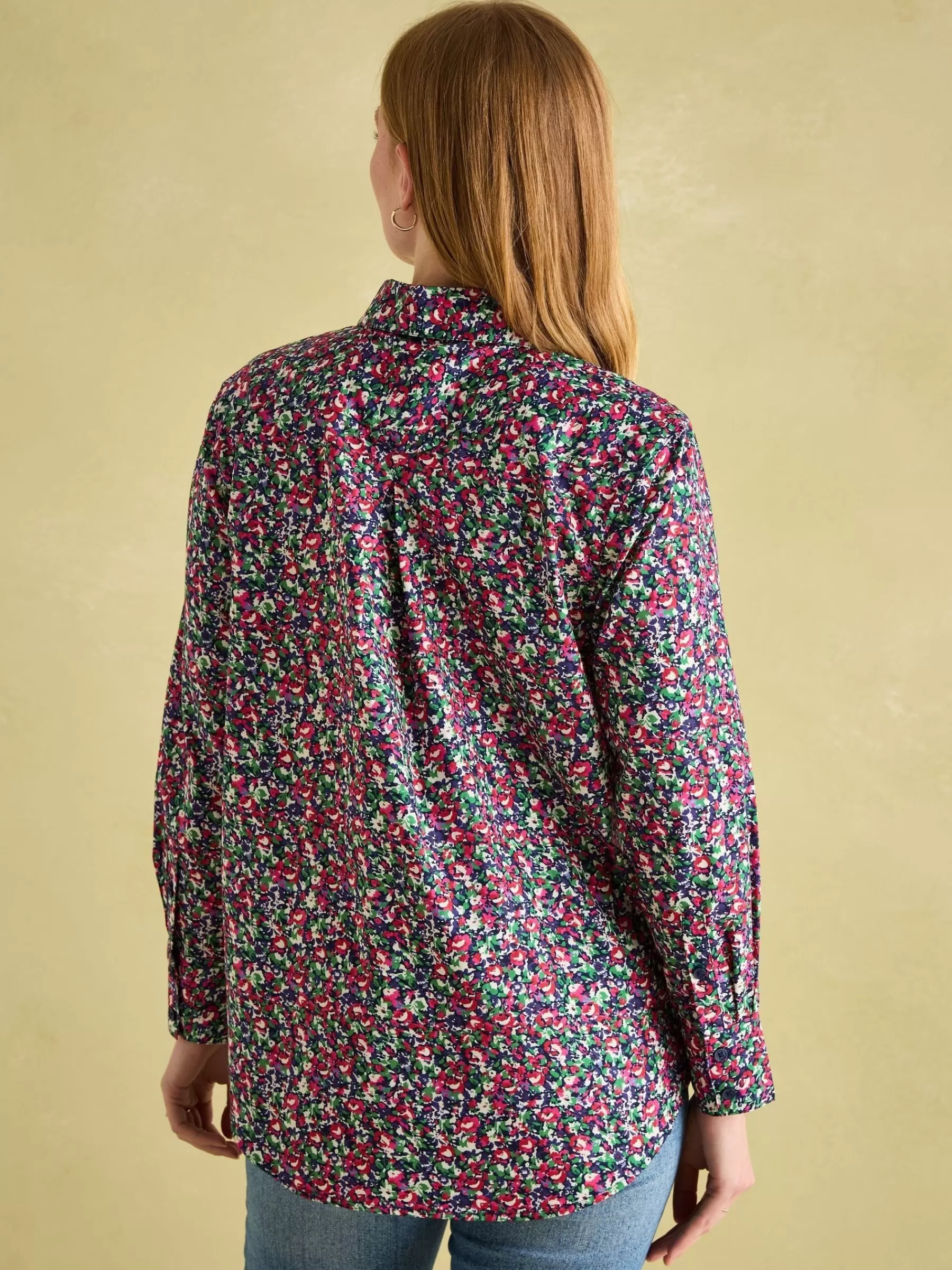 Joules Amilla Cotton Shirt Multi Hot