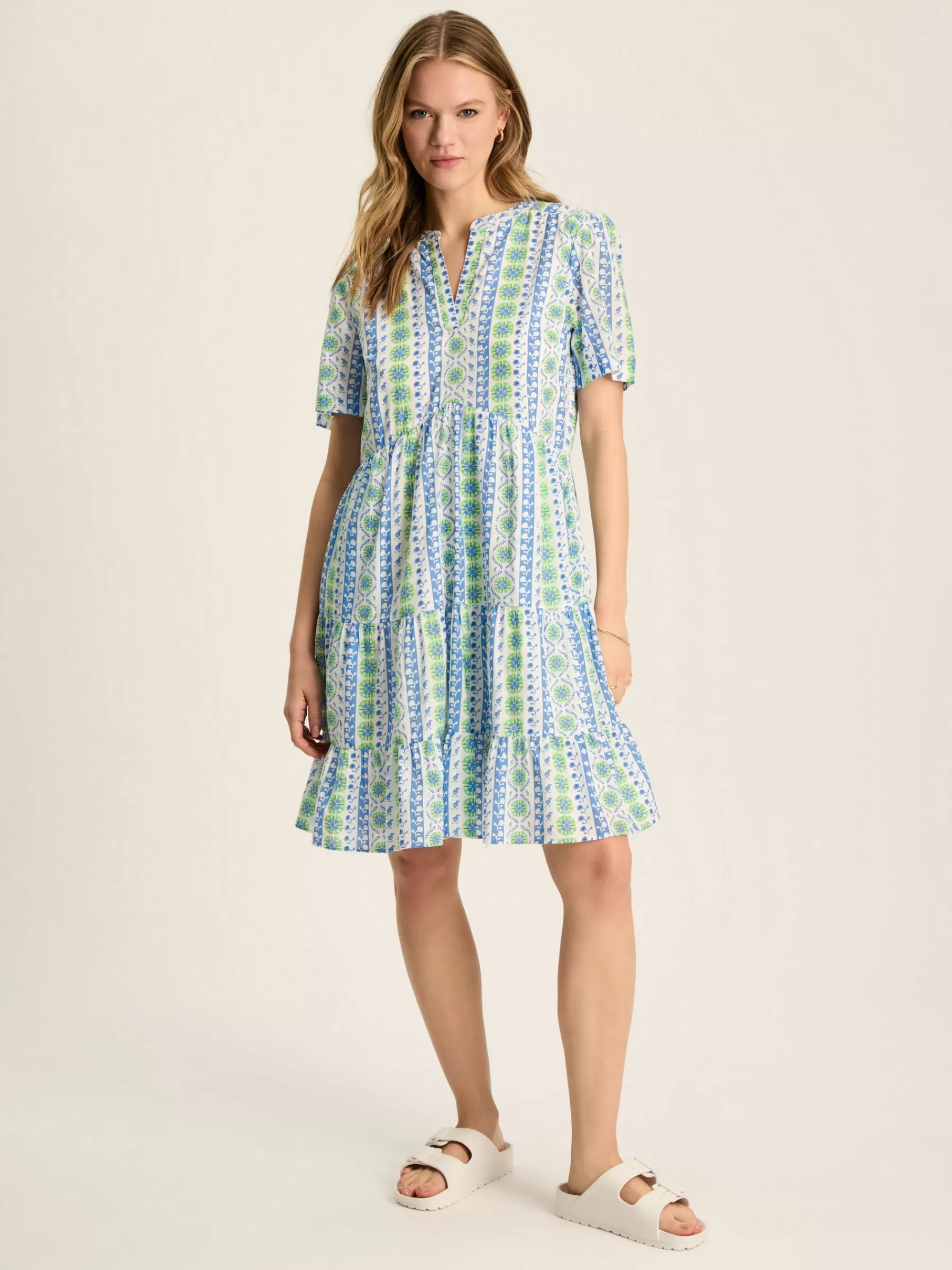 Joules Ariella Cotton Dress Blue Flash Sale