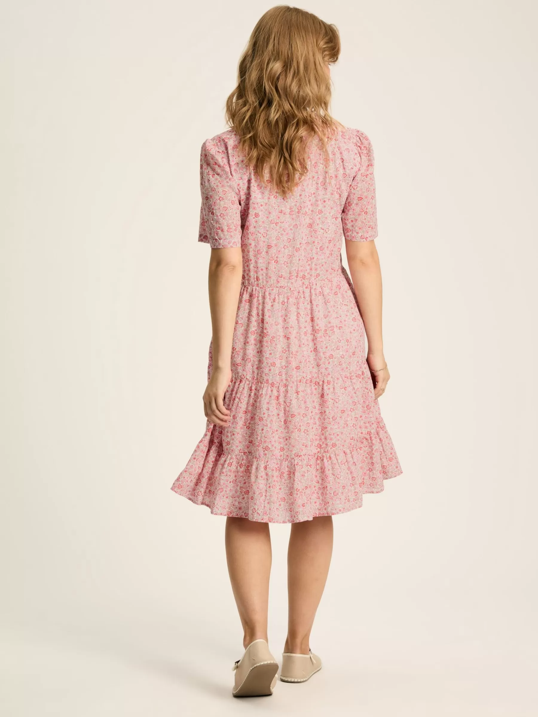 Joules Ariella Cotton Dress Pink Shop