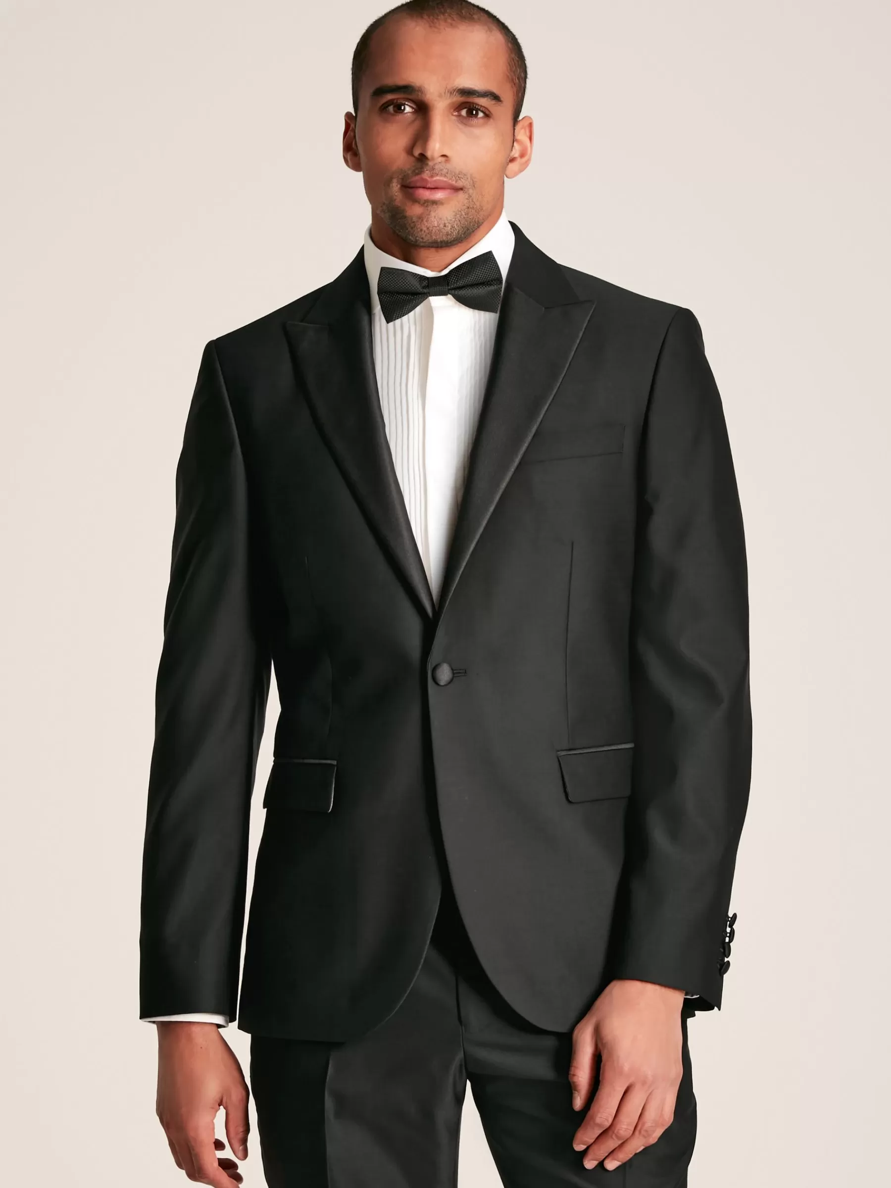 Joules Slim Fit Tuxedo Suit Jacket Black Shop