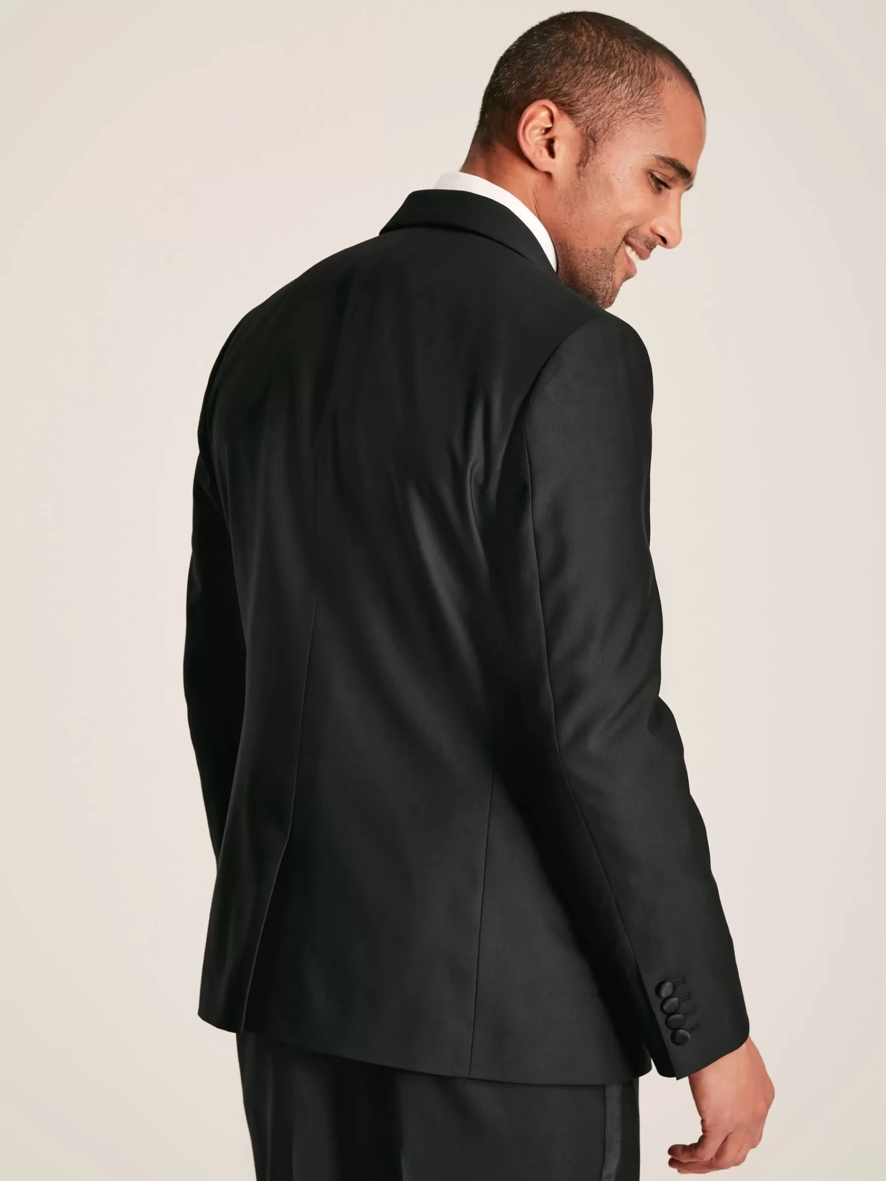 Joules Slim Fit Tuxedo Suit Jacket Black Shop