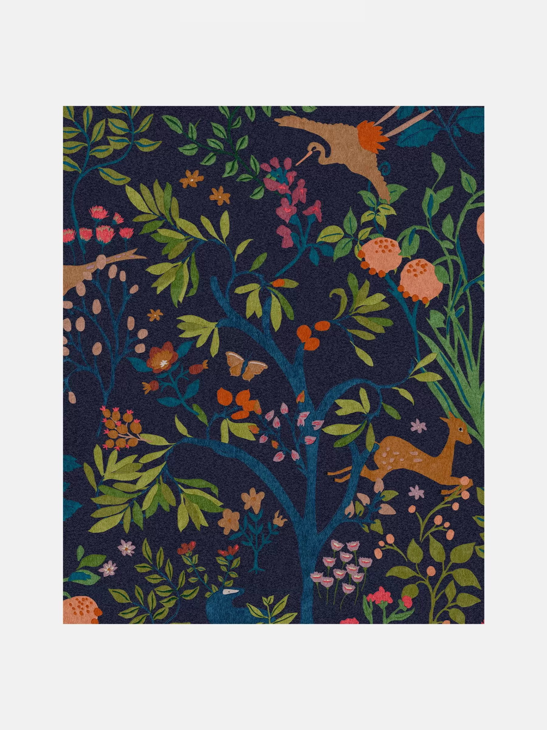 Joules Enchanted Woodland 10M Wallpaper Blue Fashion