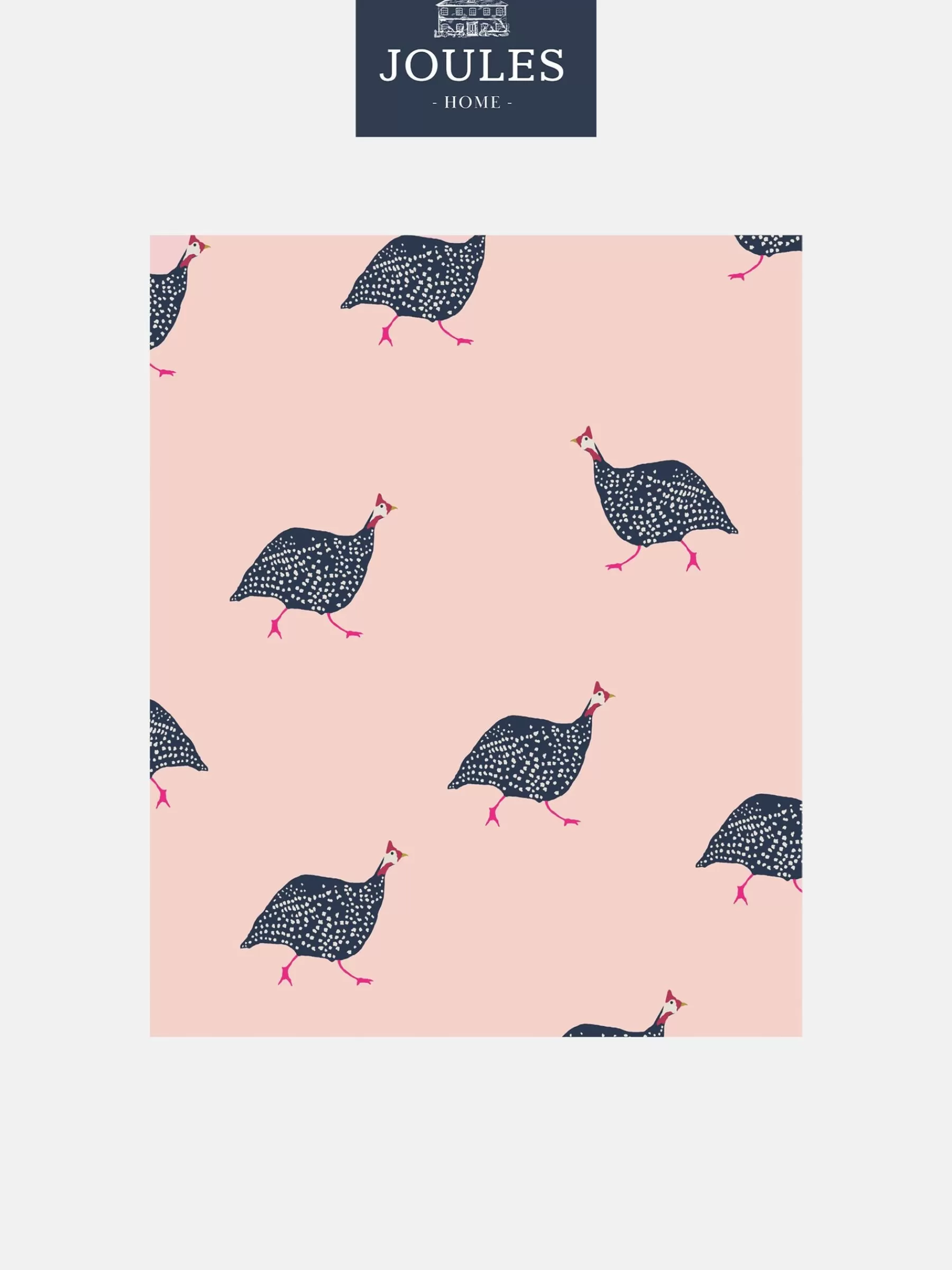 Joules Blush Pink Guinea Fowl 10M Wallpaper BlushPink Sale