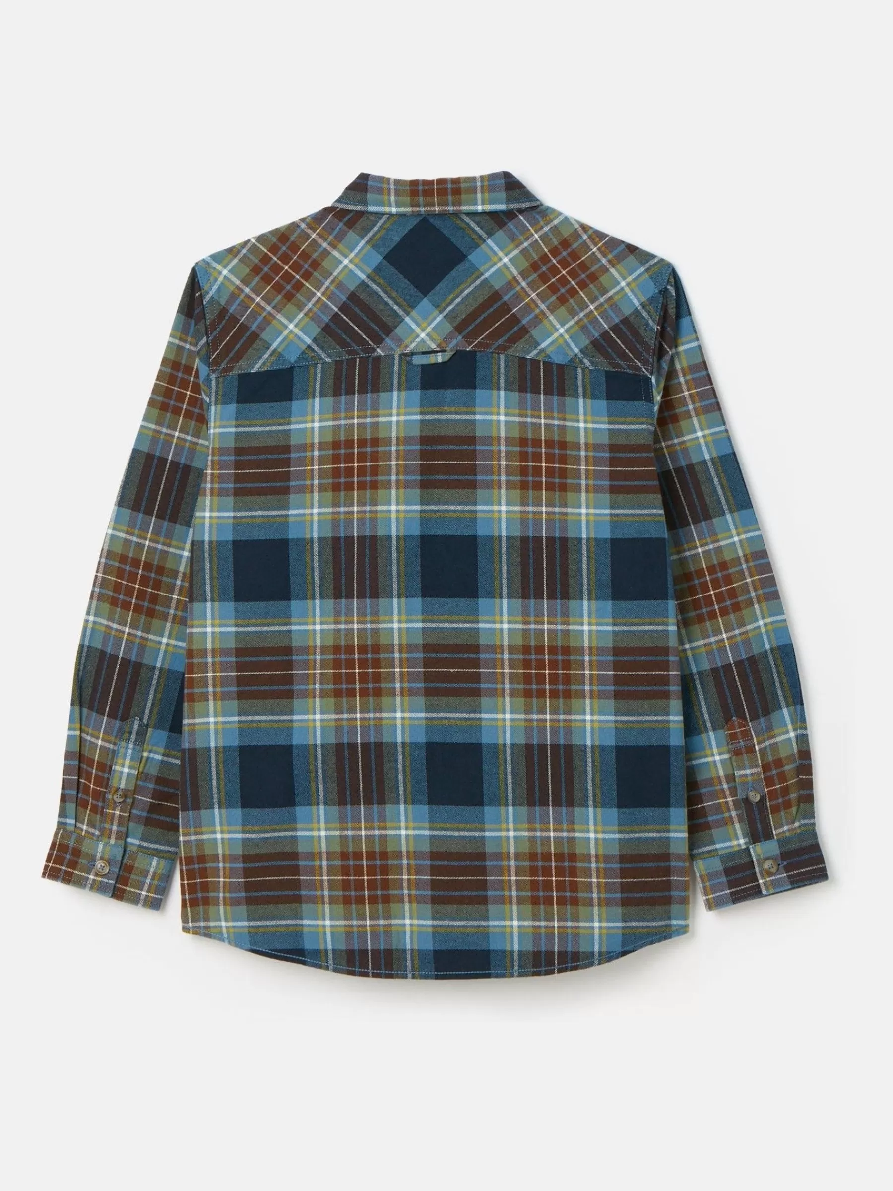 Joules Boys' Buchanan Checked Shirt Blue Store