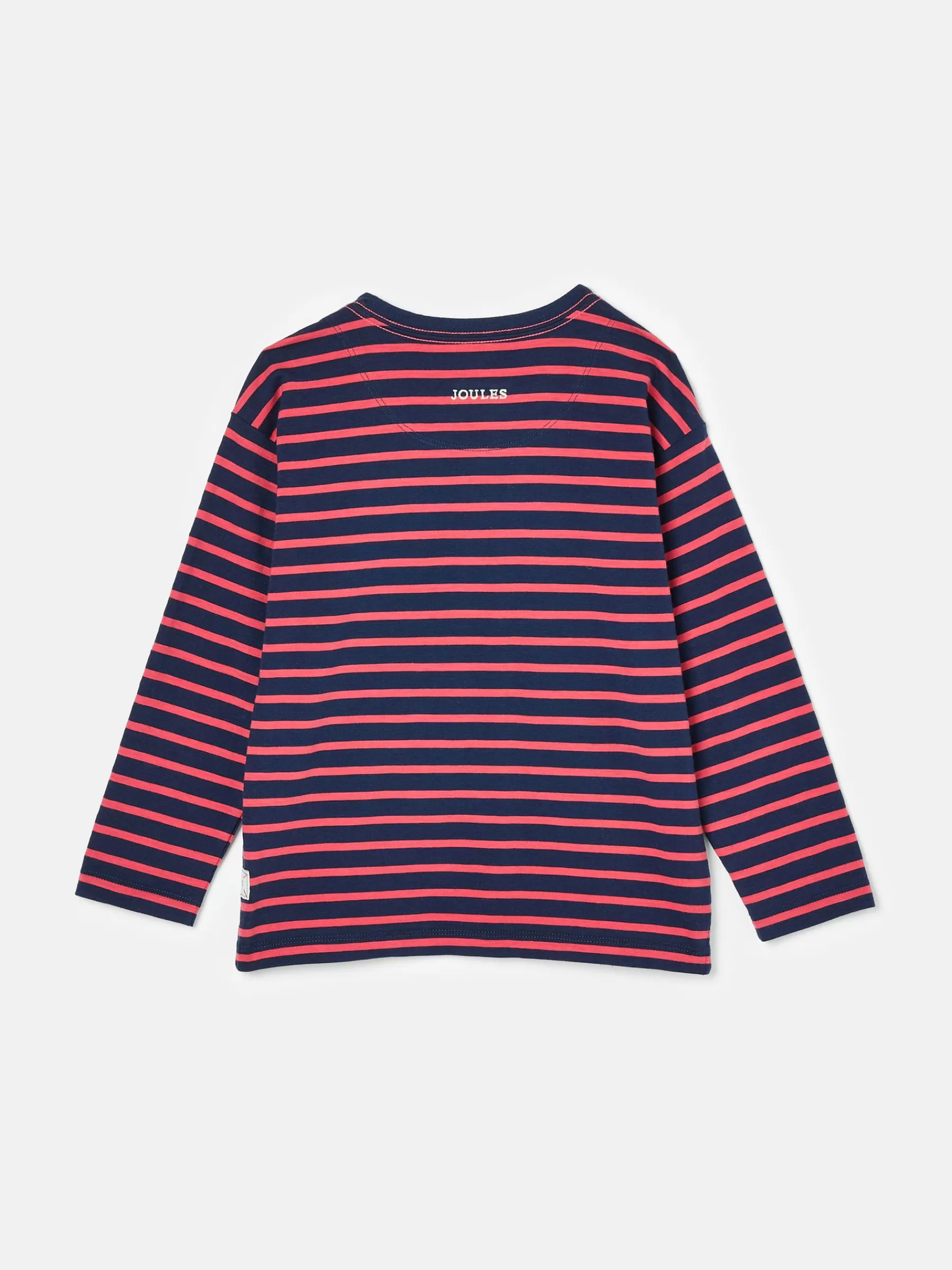 Joules Boys' Jack Red & Navy Stripe Artwork Top Red&NavyStripe Outlet