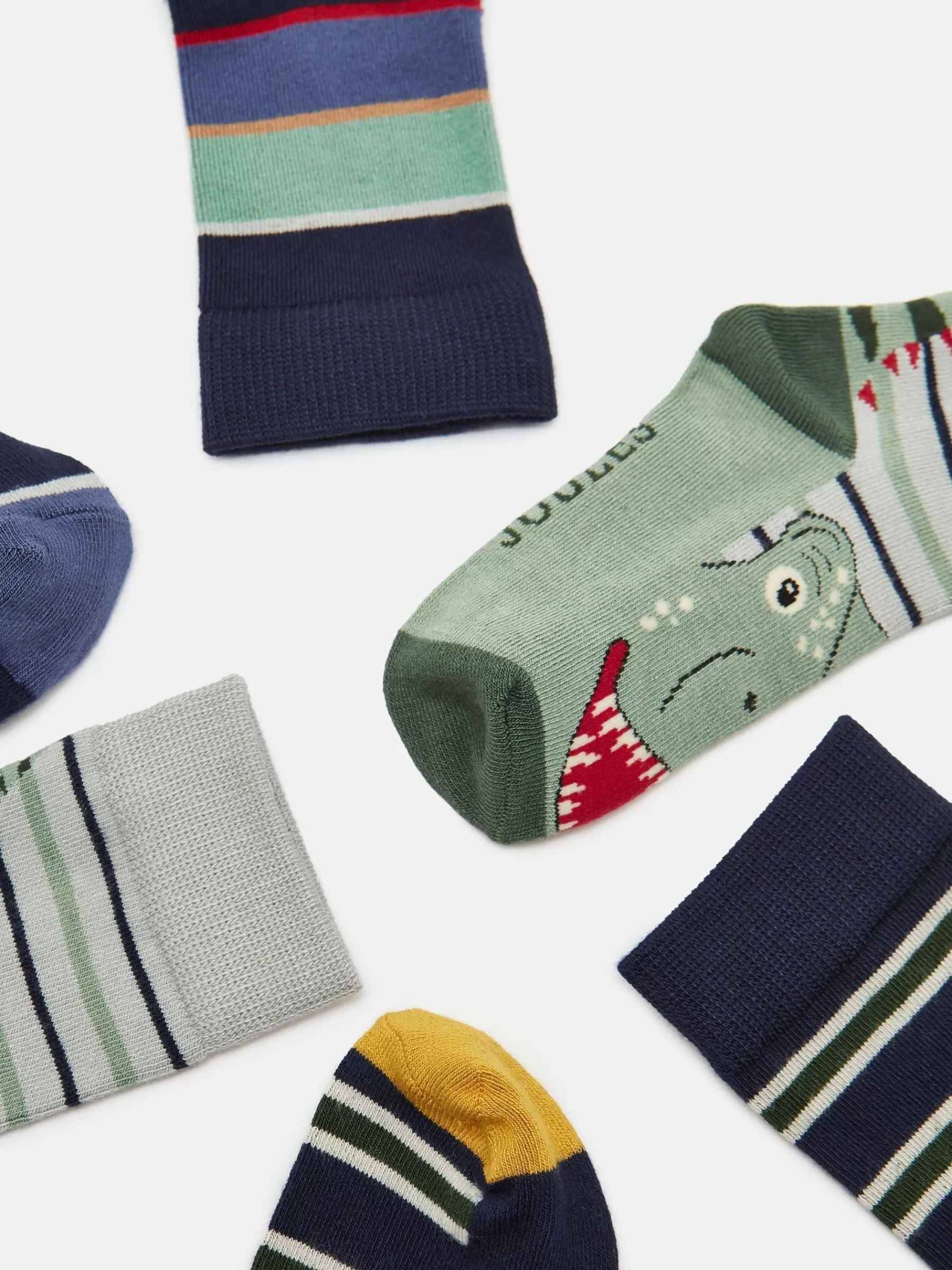 Joules Boys' Neat Feet 3 Pack Socks Stripe Outlet