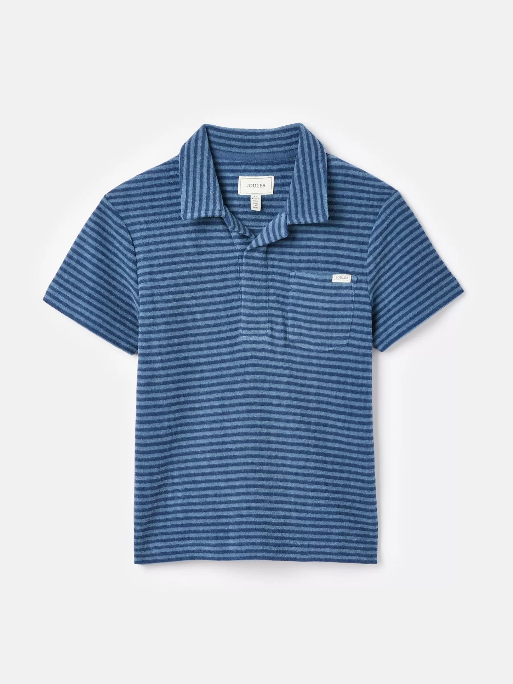 Joules Boys' Otto Towelling Polo Shirt Blue Cheap