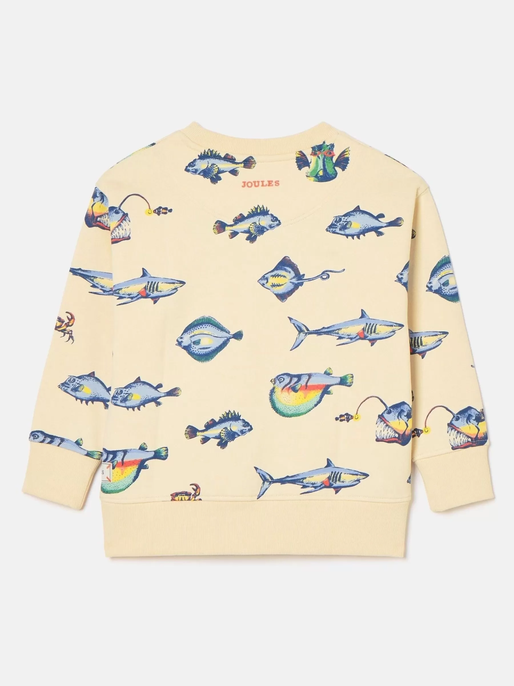 Joules Boys' Sea Air Printed Sweatshirt Neutral Discount