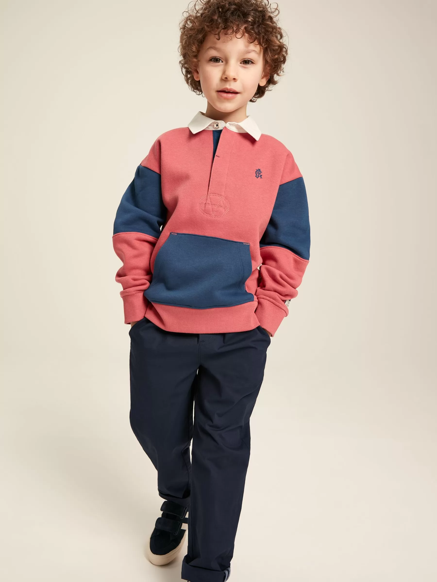 Joules Boys' Try Rugby Sweatshirt Red Flash Sale