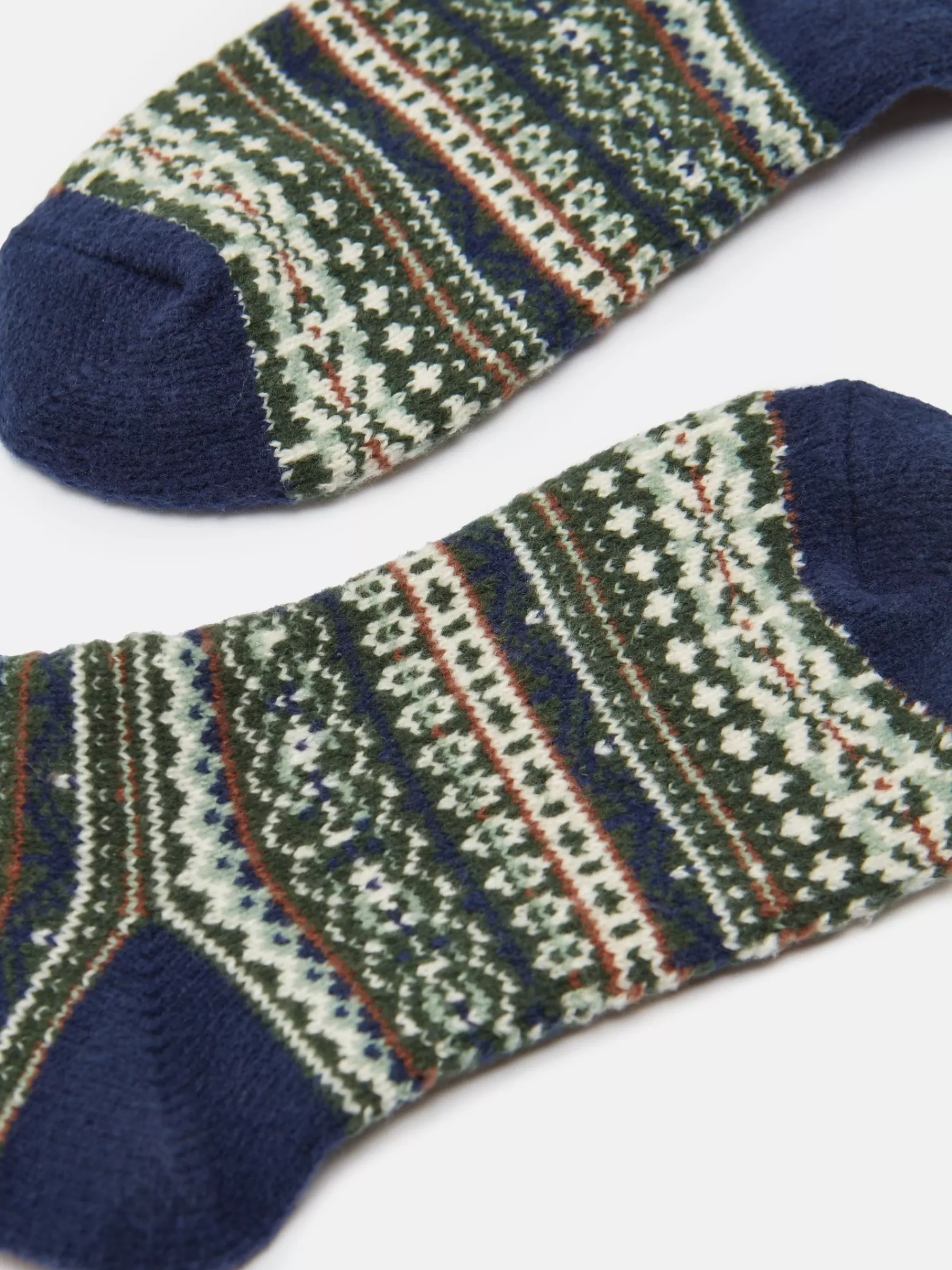 Joules Boys' Wader Fair Isle Welly Socks Green Discount