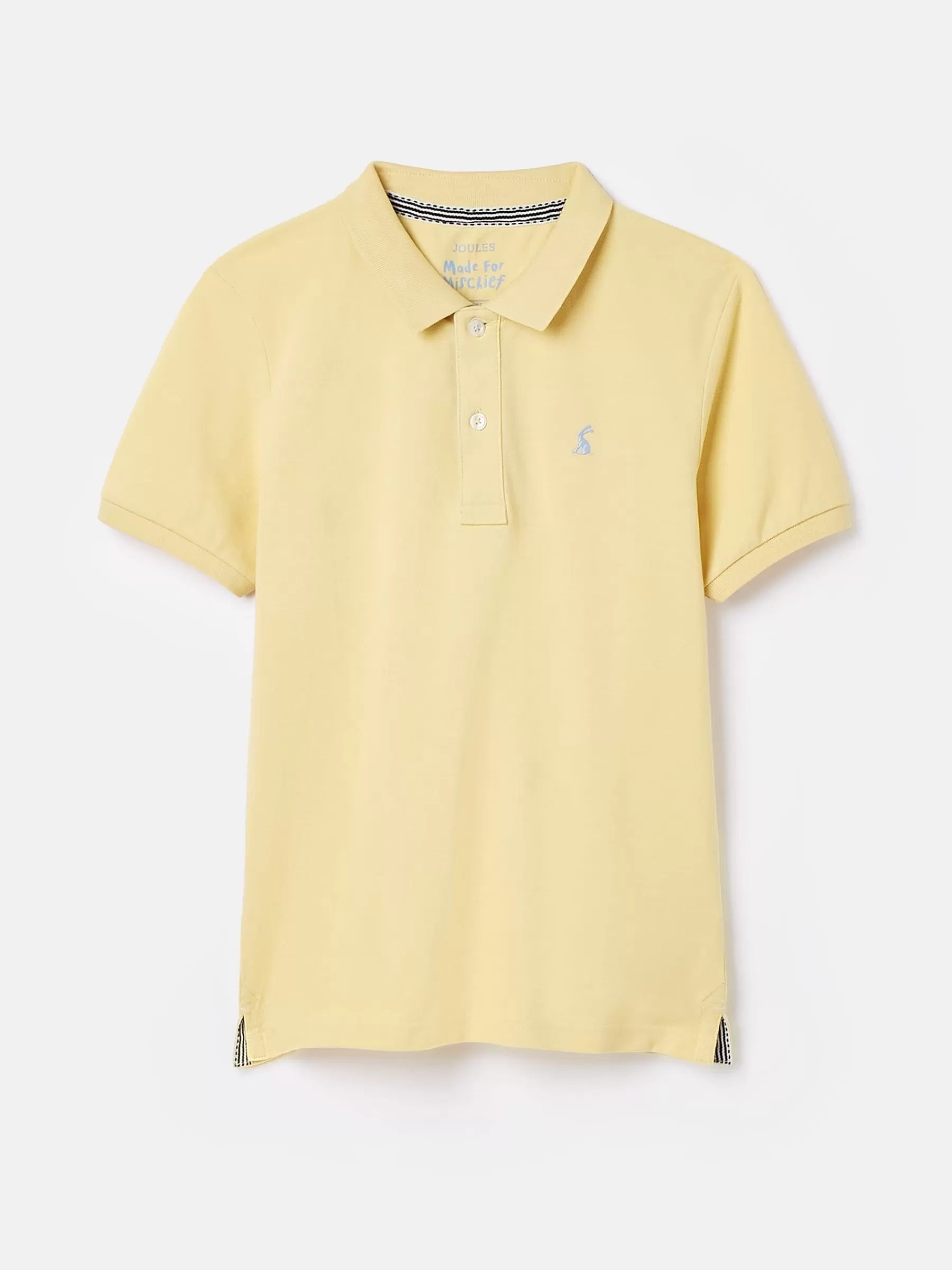 Joules Boys' Woody Pique Cotton Polo Shirt Yellow Hot