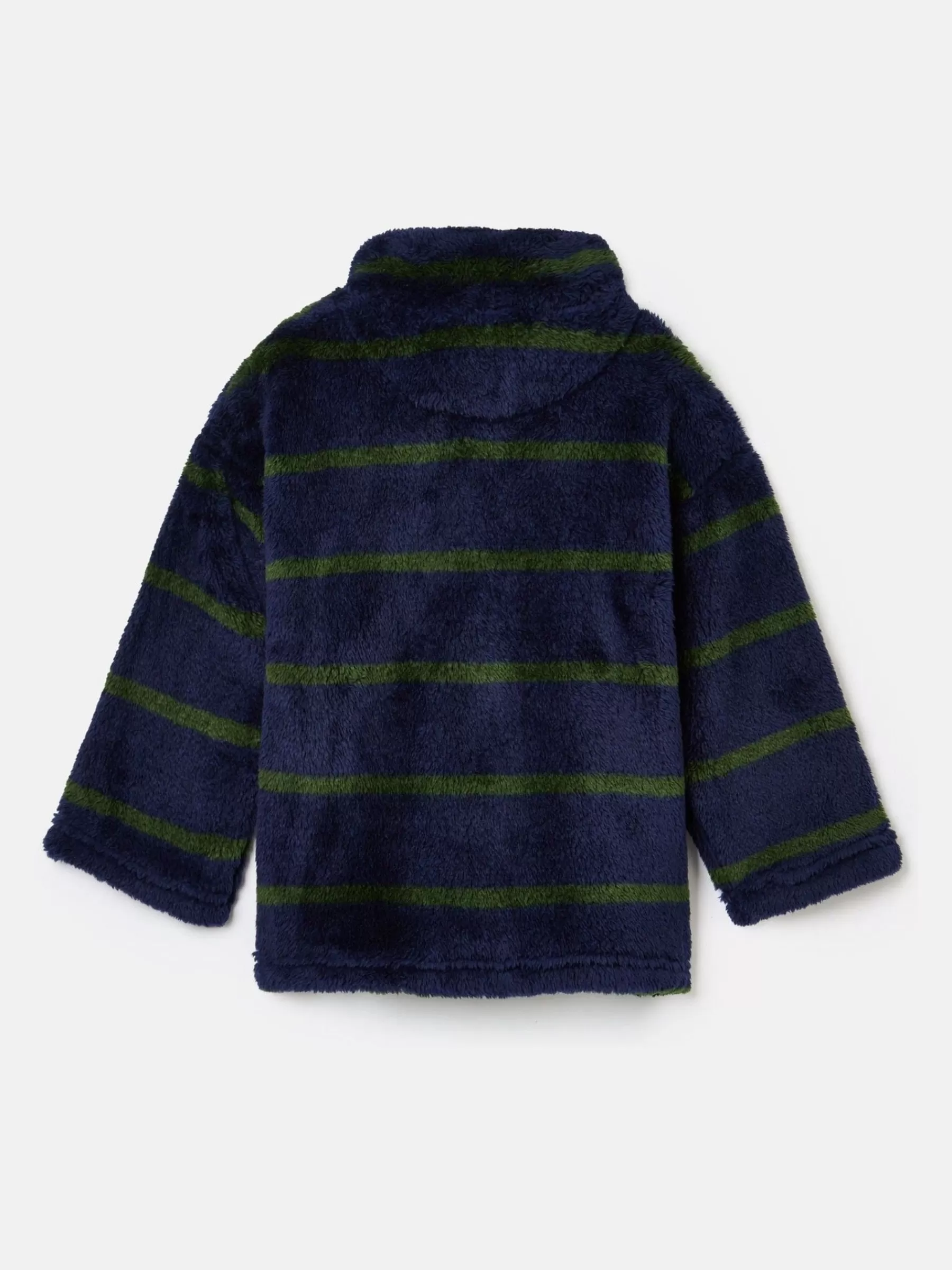 Joules Boys' Woozle Navy & Green Stripe Half Zip Borg Fleece Navy&GreenStripe Cheap