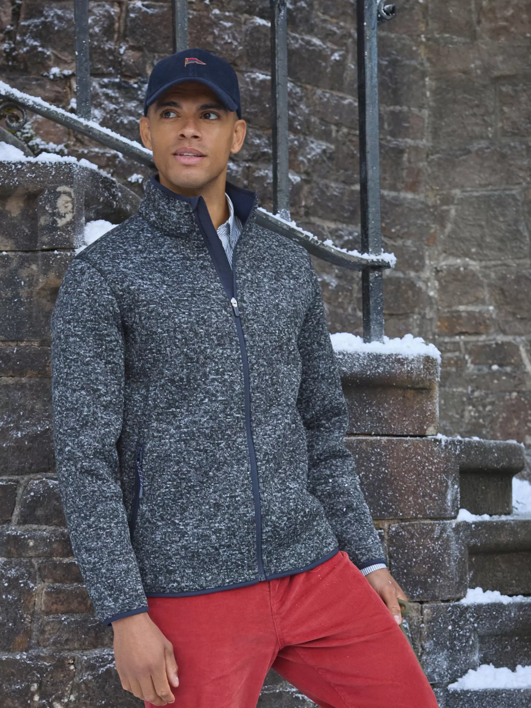 Joules Broughton Fleece Jacket Grey Online