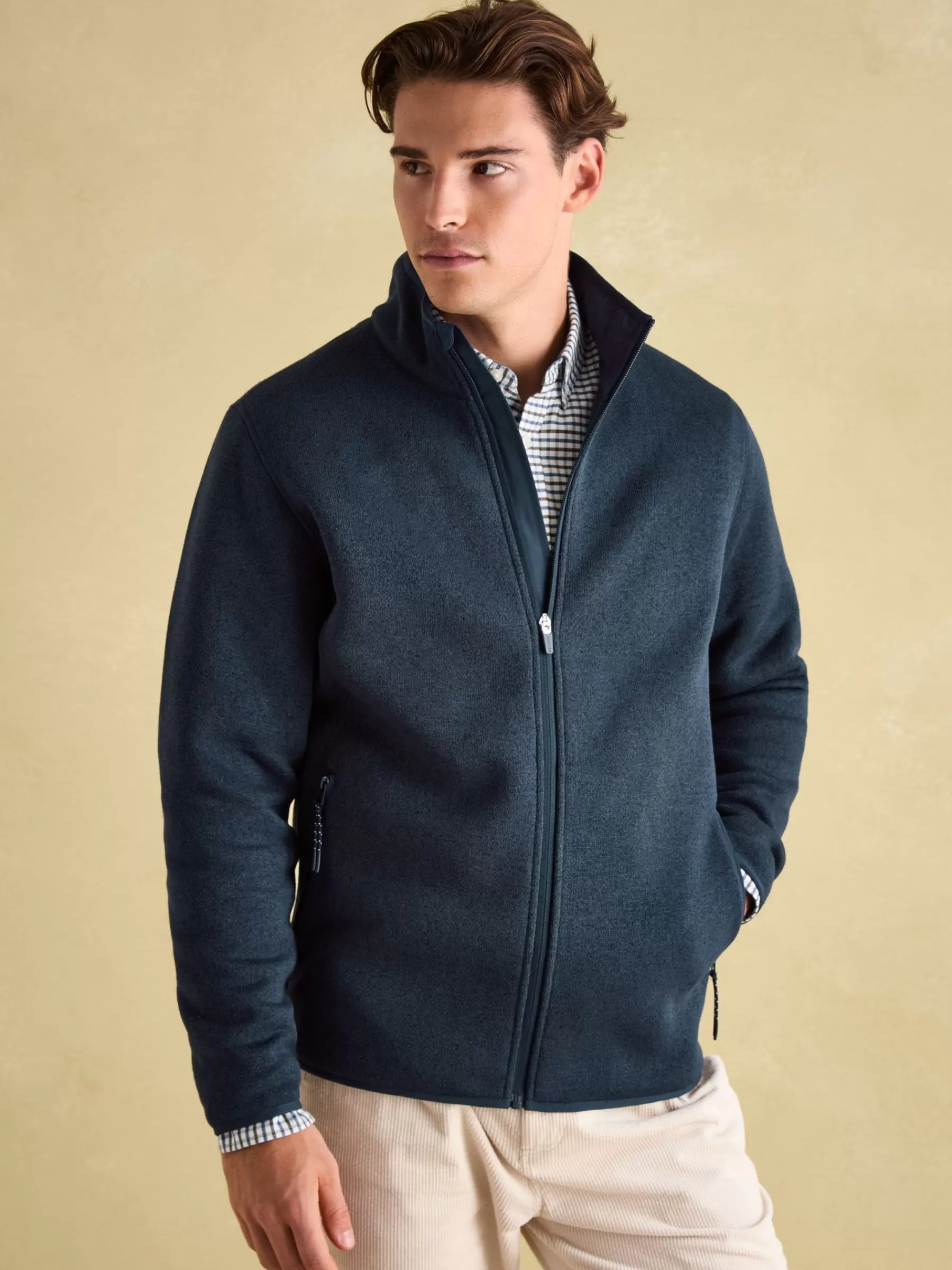 Joules Broughton Fleece Jacket Navy Cheap