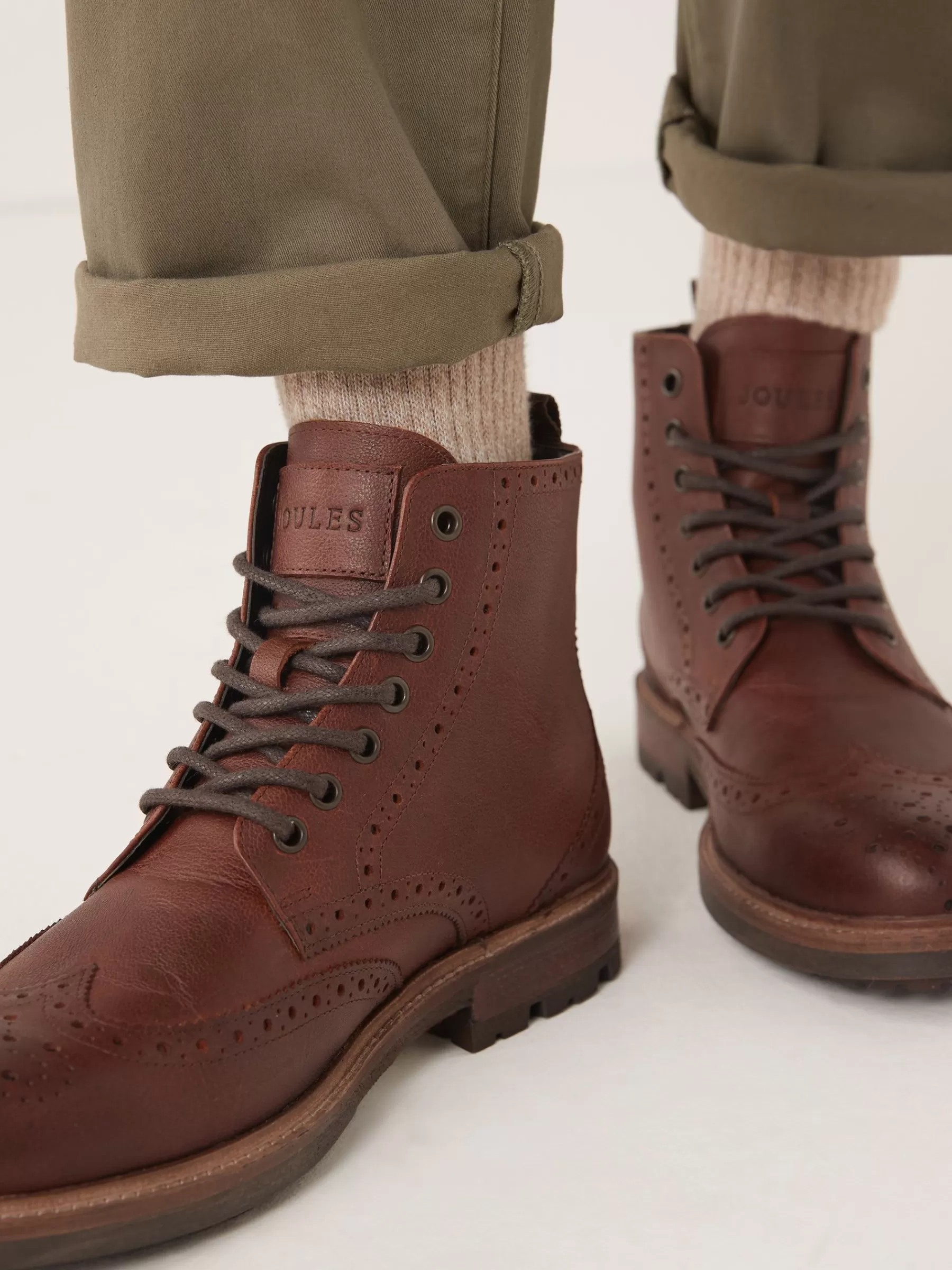 Joules Brogue Boots Brown Flash Sale