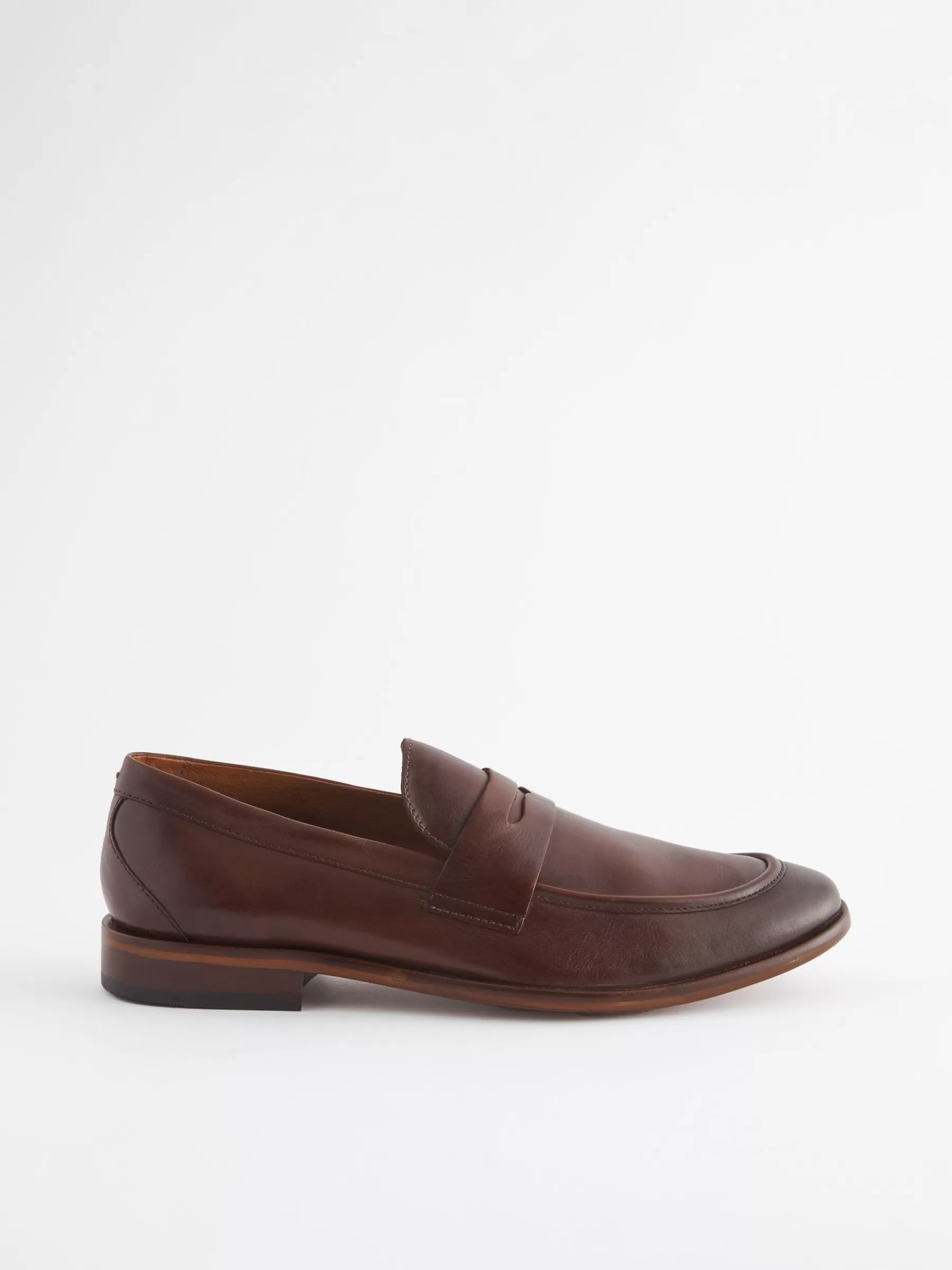 Joules Brown Leather Penny Loafers BrownLeather Clearance