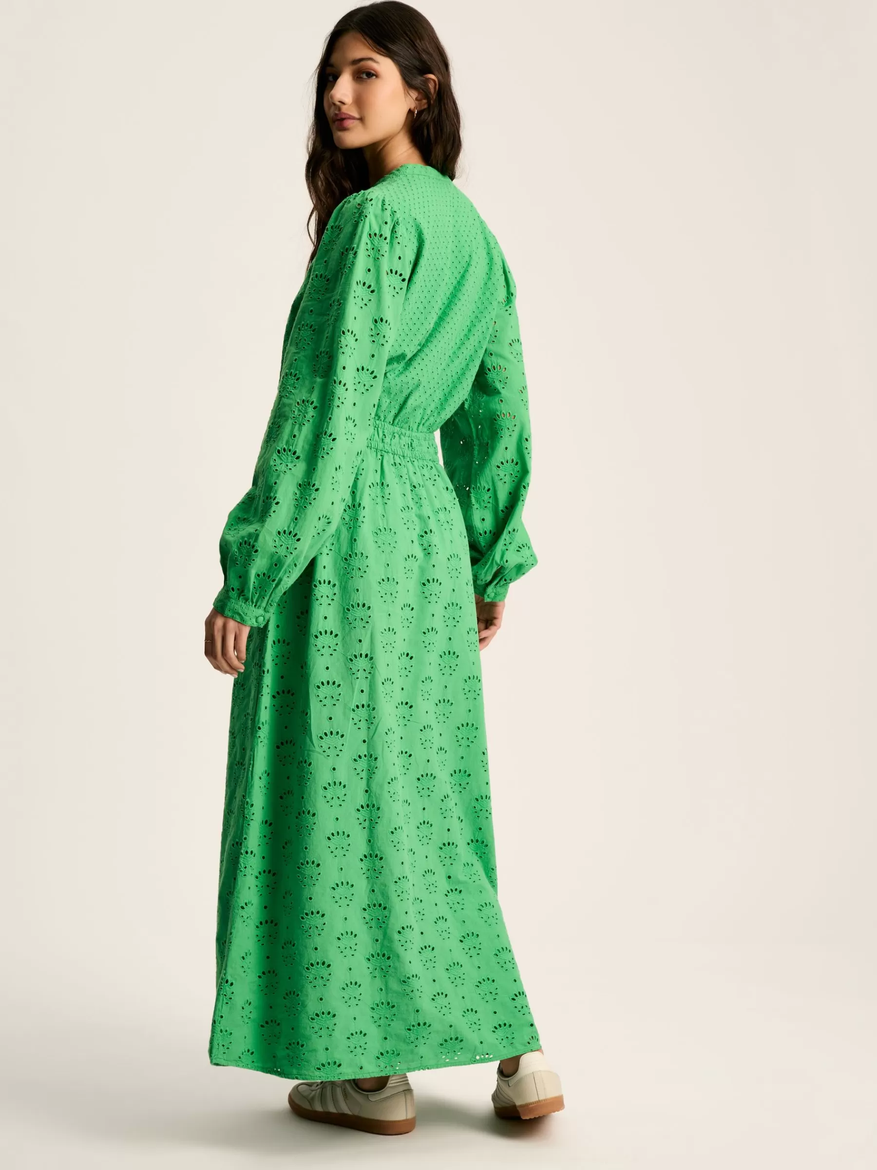 Joules Cassie Broderie Maxi Dress Green Best Sale