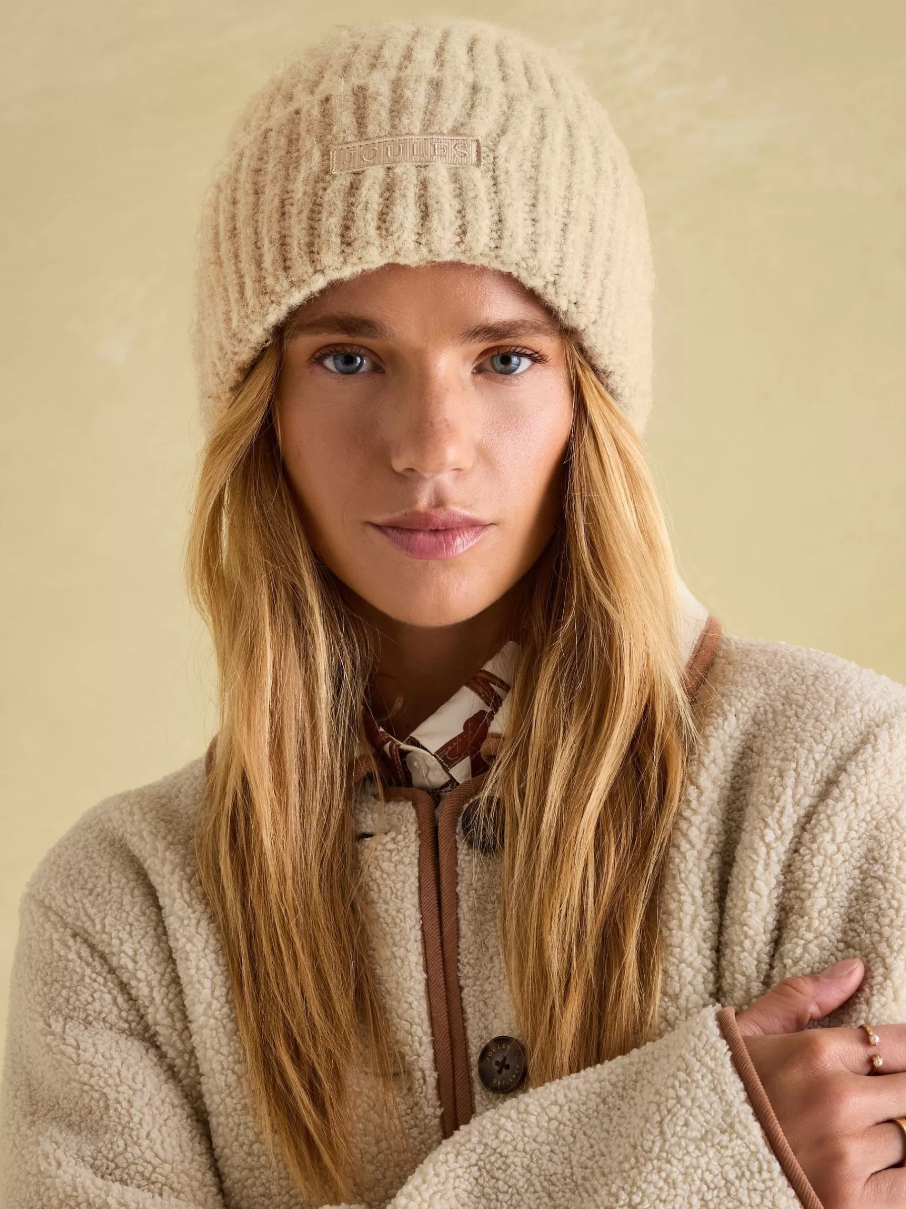 Joules Caversham Beanie Hat Oatmeal Discount