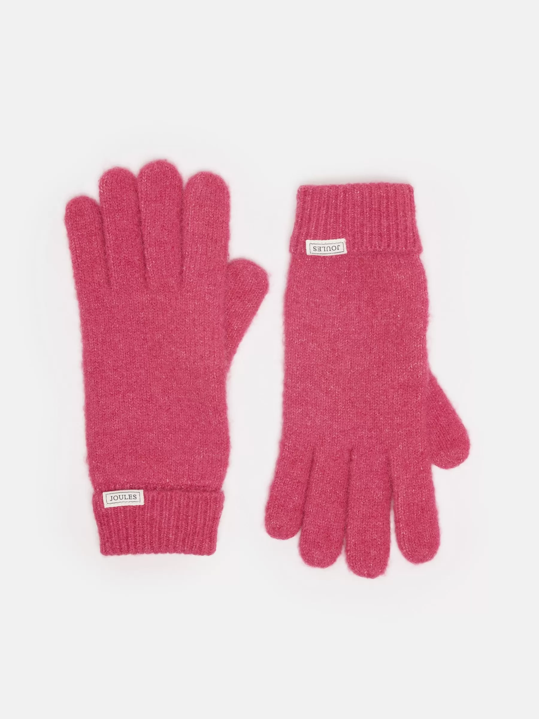 Joules Caversham Knitted Gloves Pink Best Sale