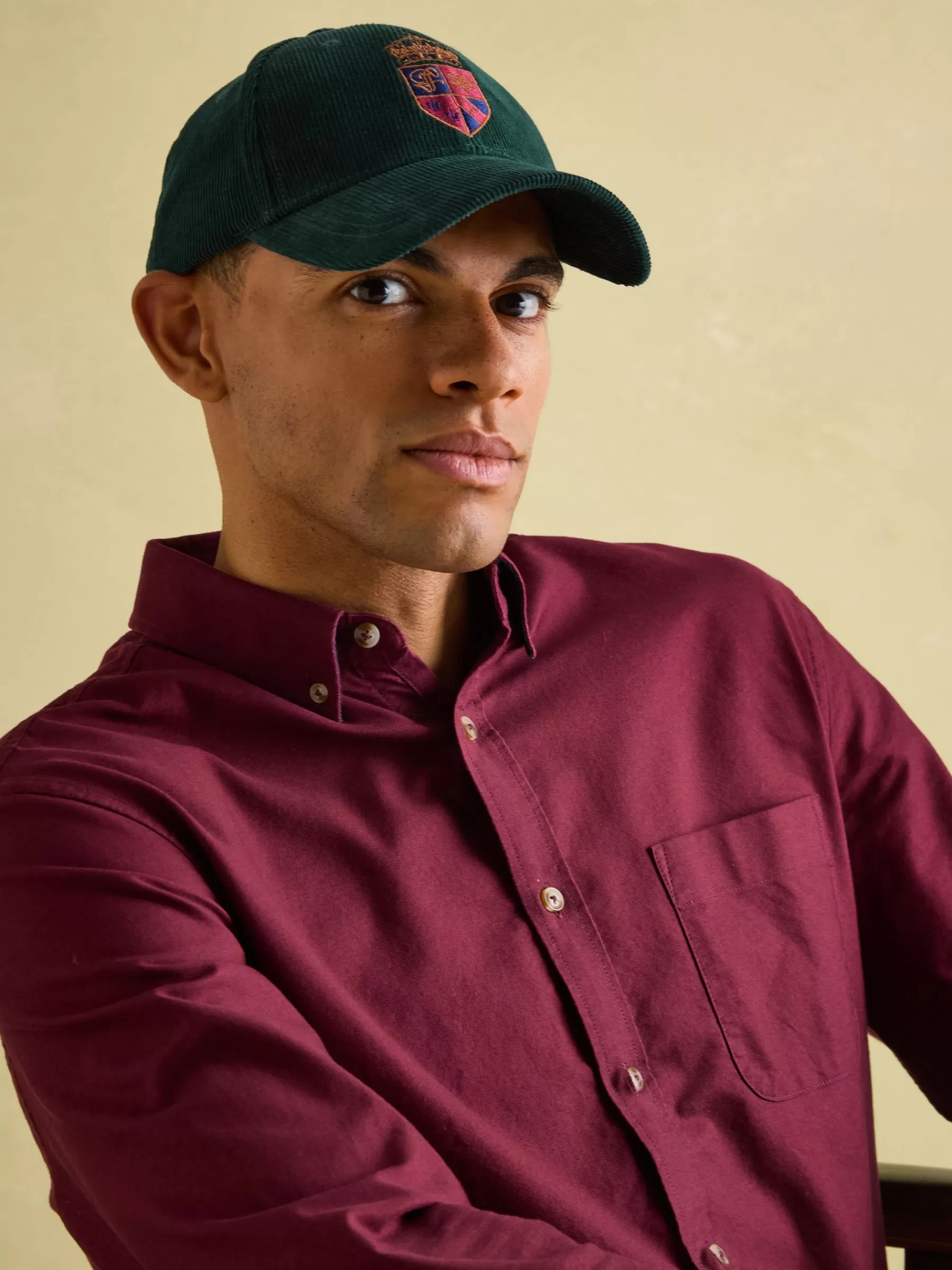 Joules Chadwick Corduroy Cap Green Best Sale