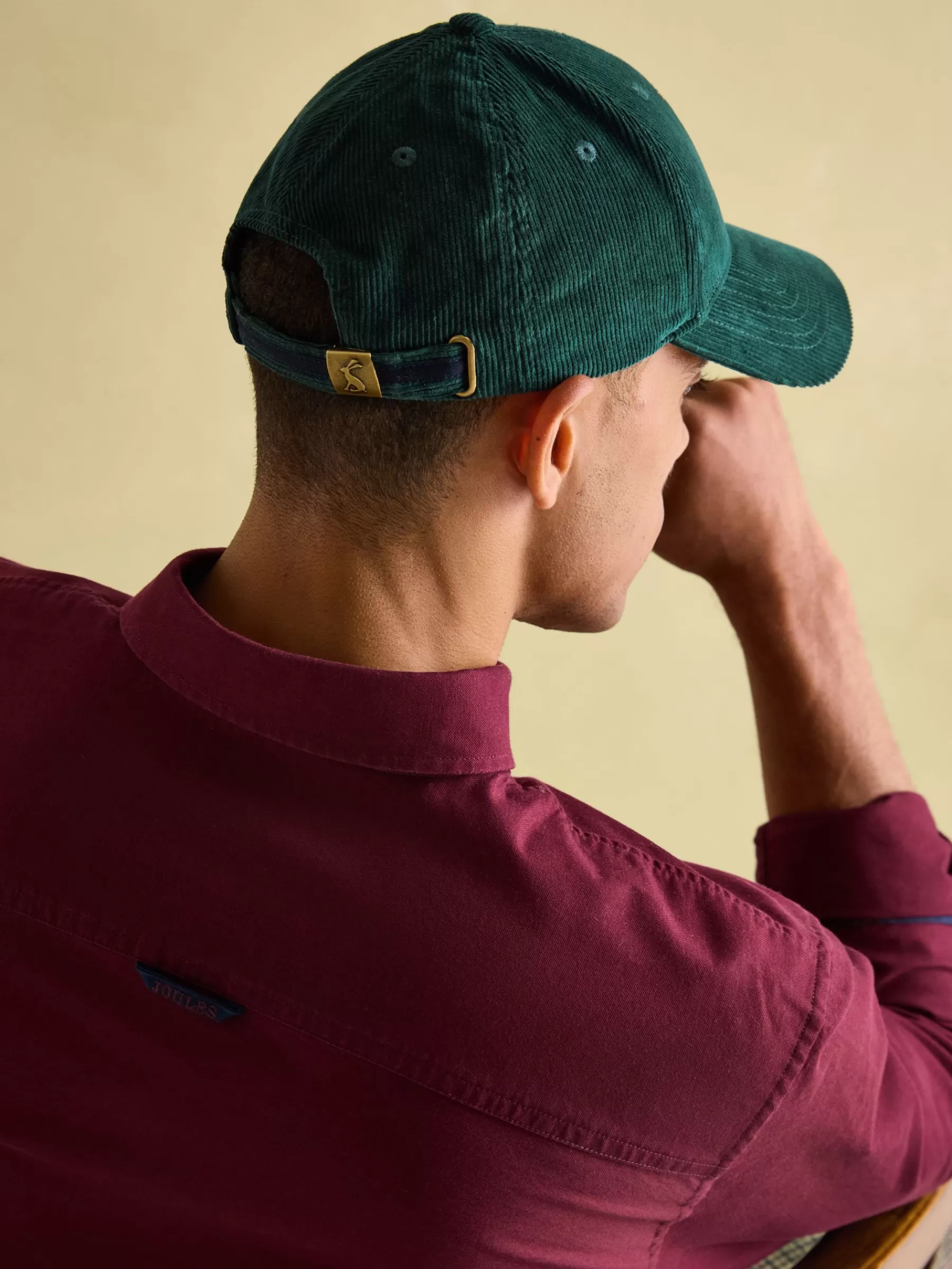 Joules Chadwick Corduroy Cap Green Best Sale