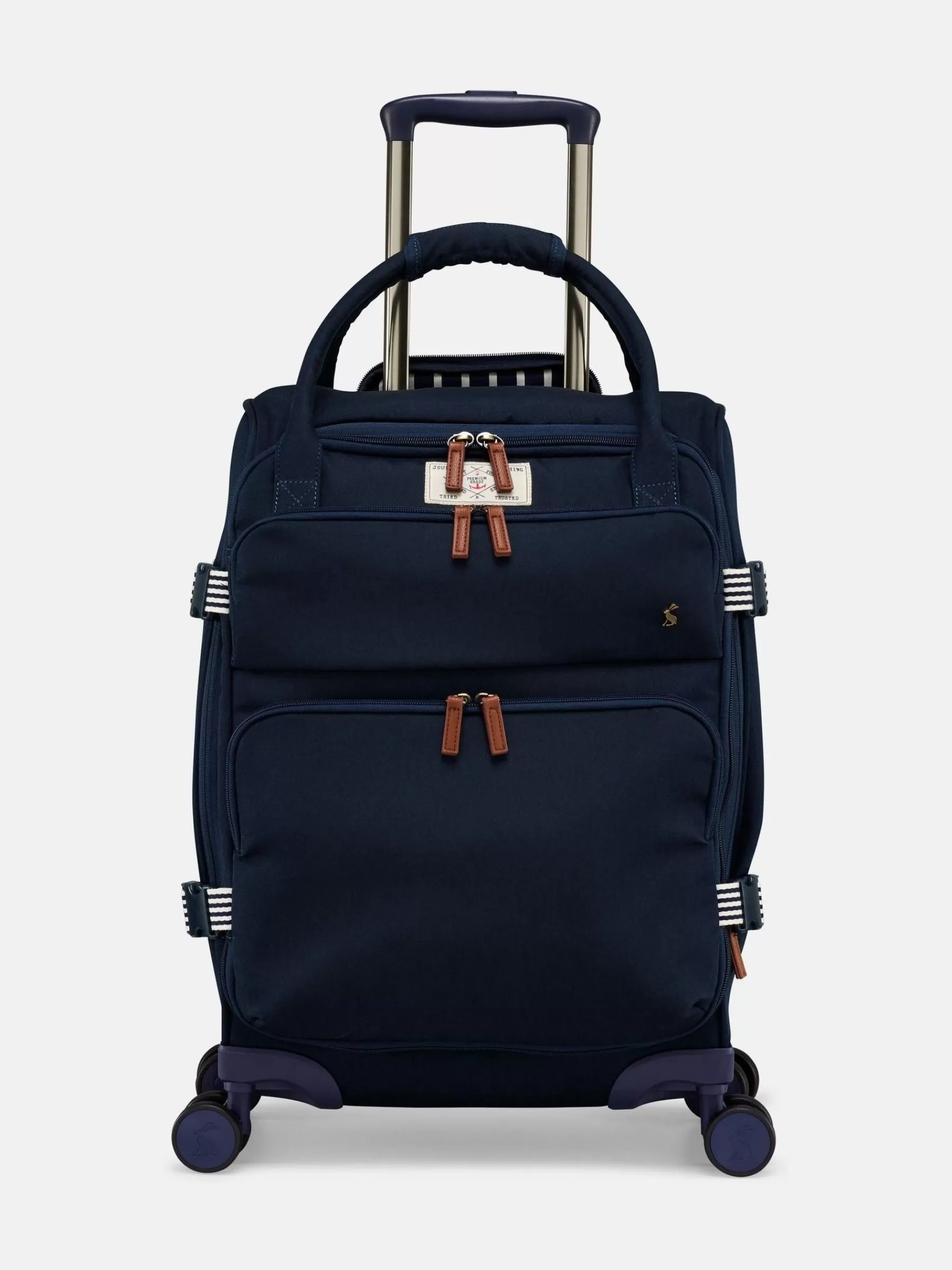 Joules Coast Cabin 4 Wheel Soft Suitcase Navy Cheap