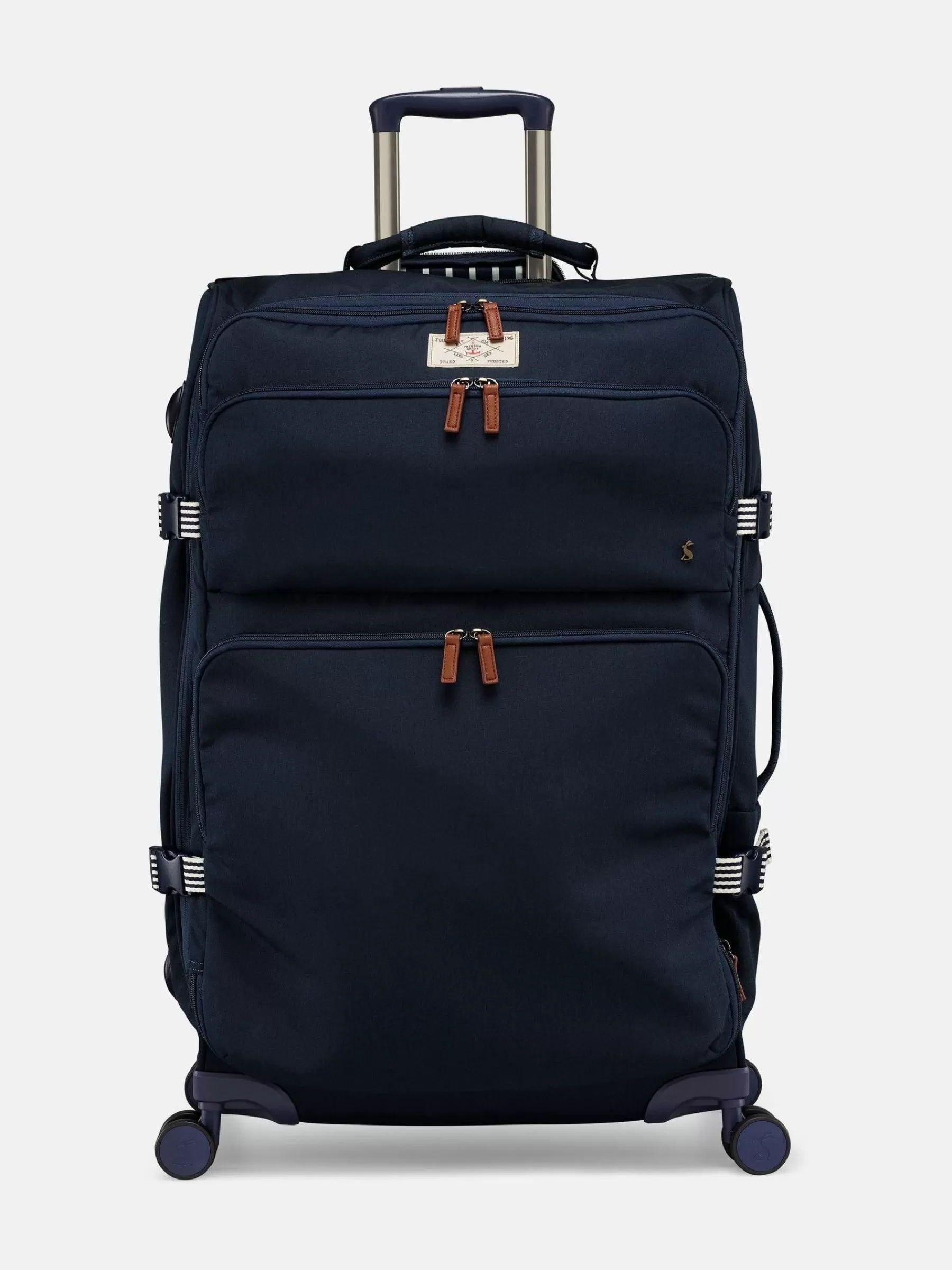 Joules Coast Large 4 Wheel Soft Suitcase Navy Outlet