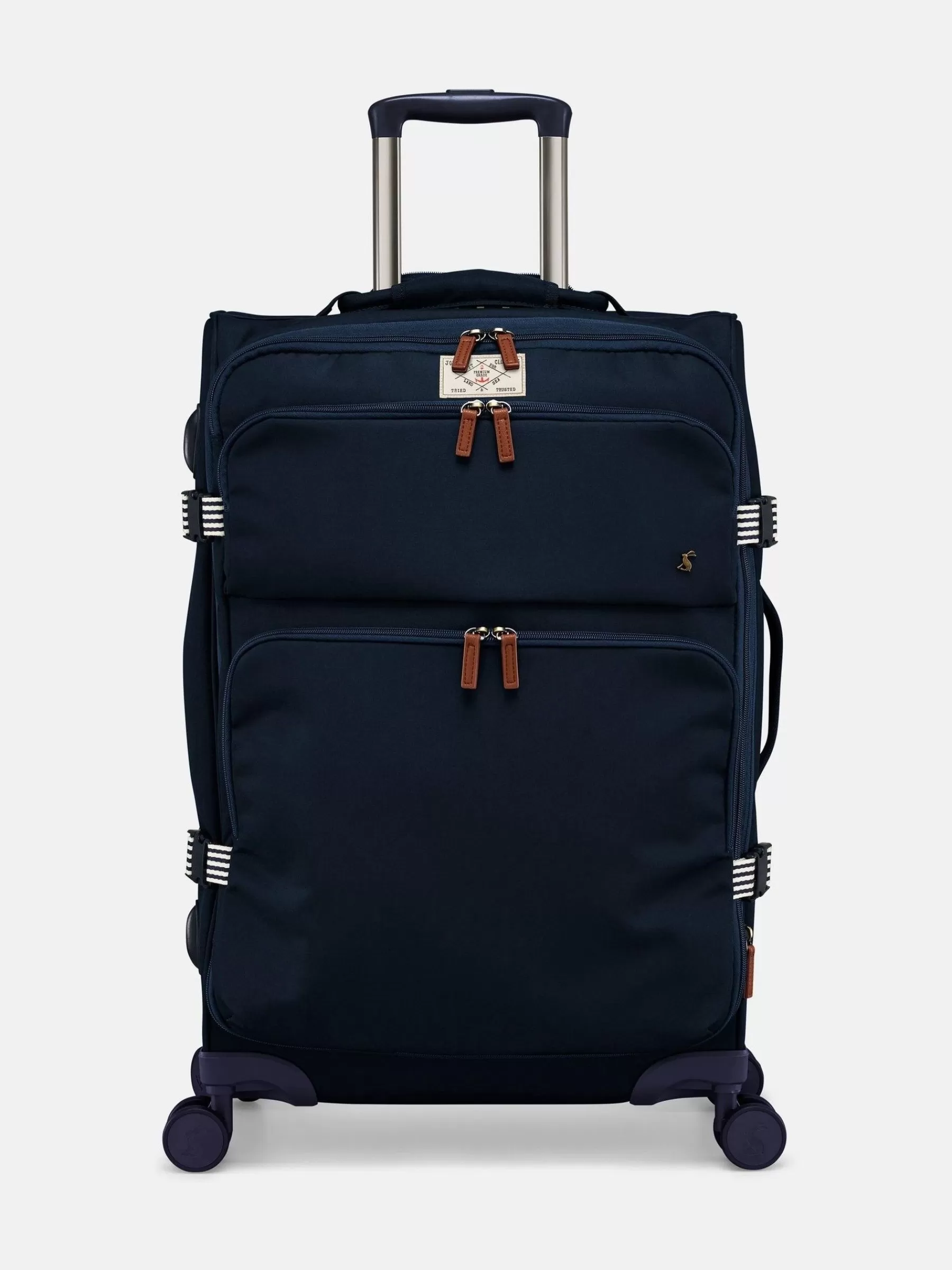 Joules Coast Medium 4 Wheel Soft Suitcase Navy Best