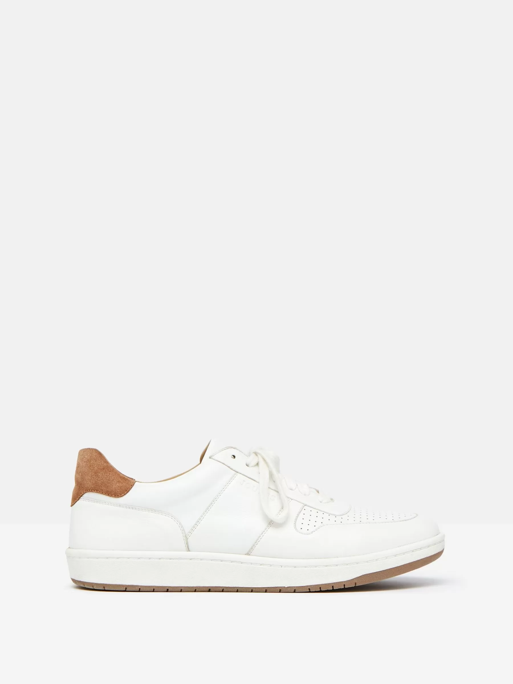 Joules Colston Leather Trainers White Cheap