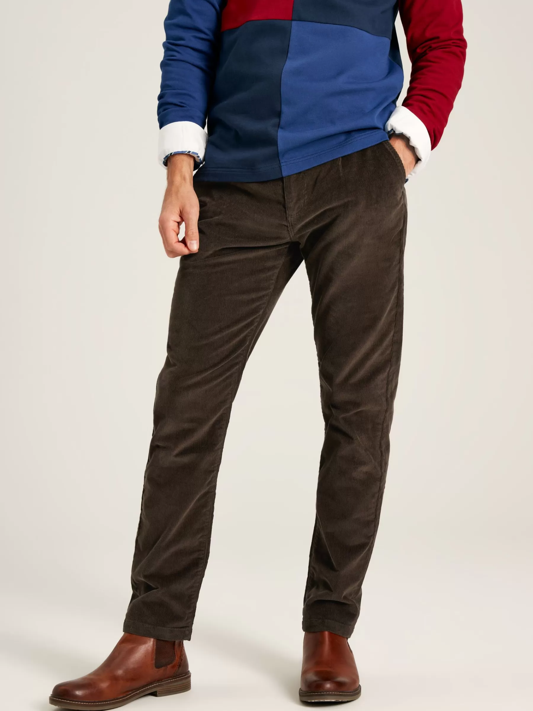 Joules Cord Straight Leg Corduroy Trousers Brown Fashion