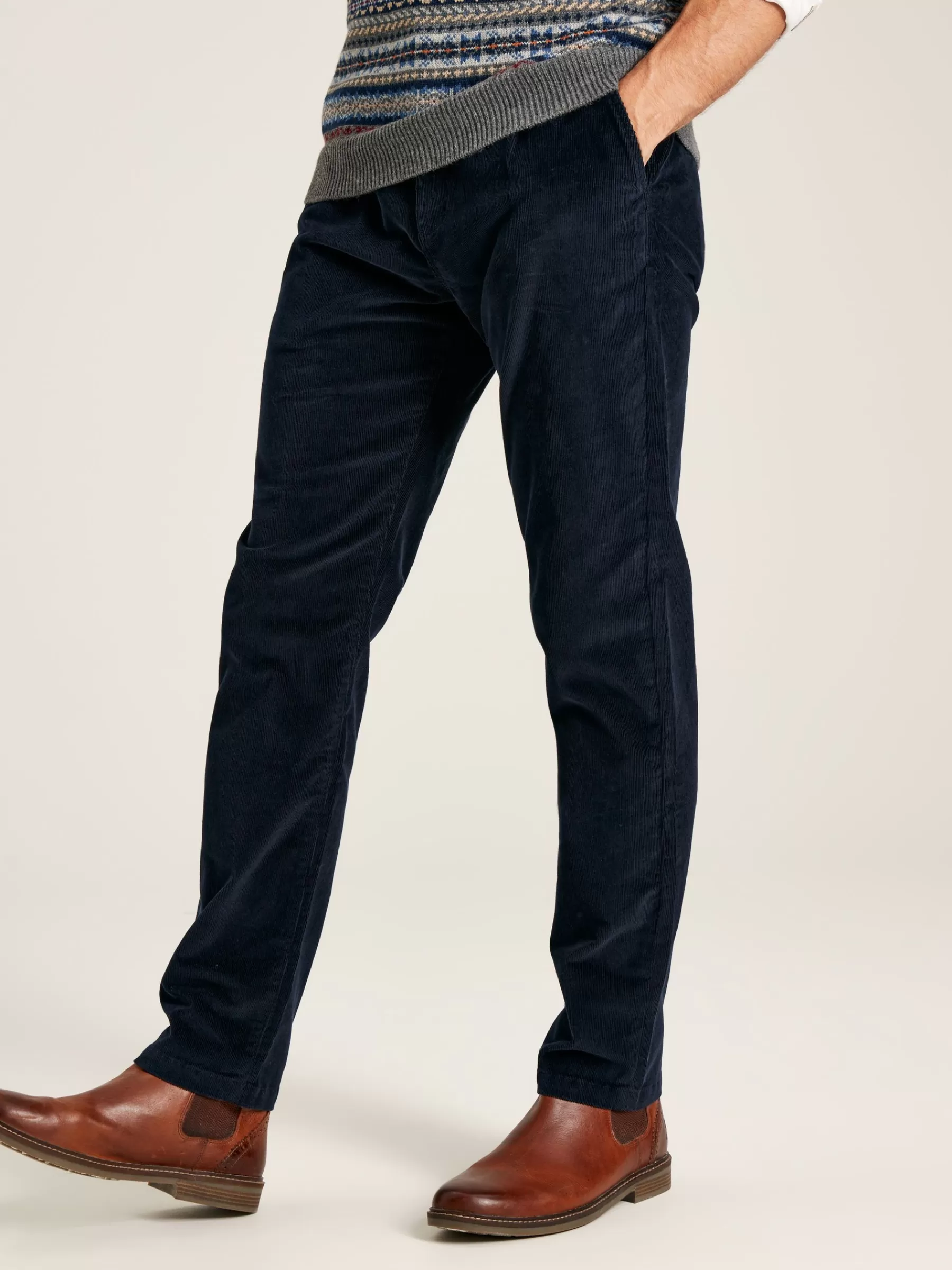 Joules Cord Navy Blue Straight Leg Corduroy Trousers NavyBlue Flash Sale