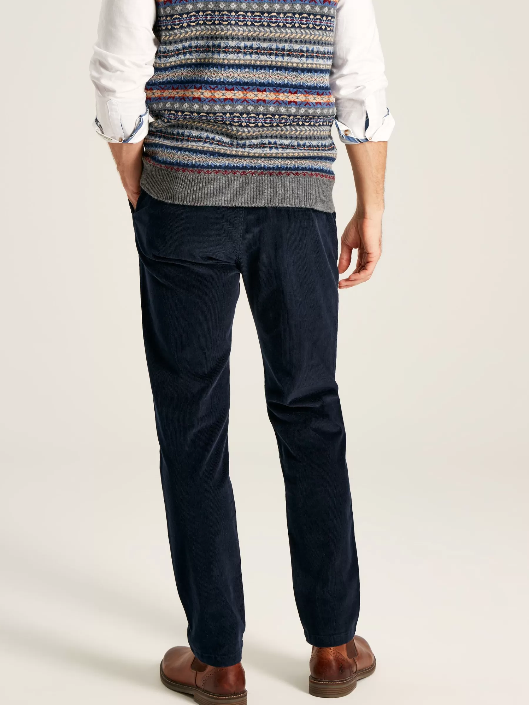 Joules Cord Navy Blue Straight Leg Corduroy Trousers NavyBlue Flash Sale