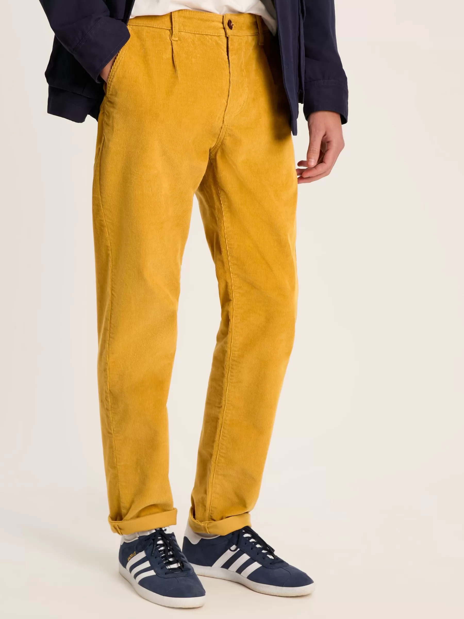 Joules Cord Straight Leg Corduroy Trousers Yellow Outlet