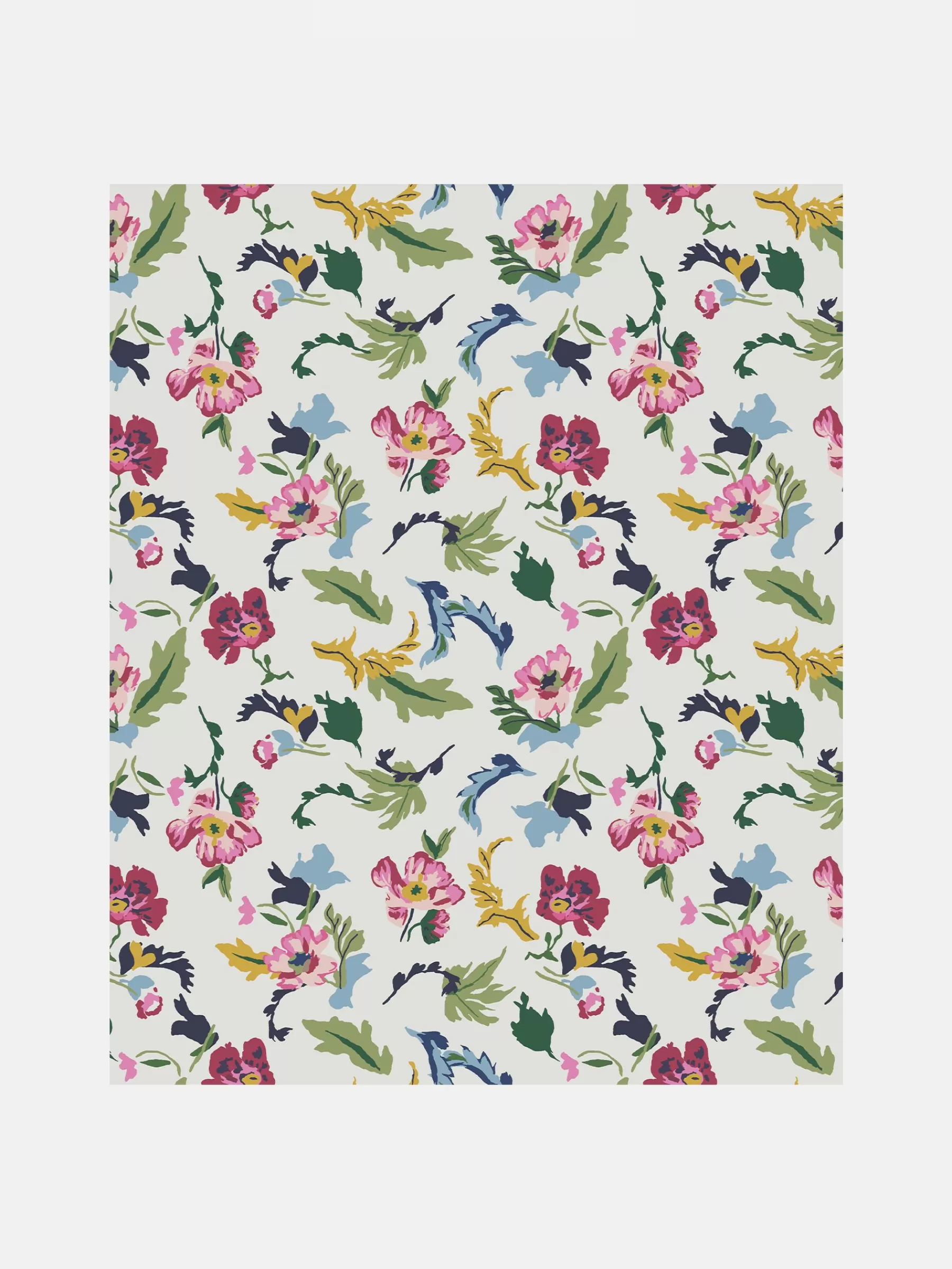 Joules Cambridge Painted Floral 10M Wallpaper Cream Cheap