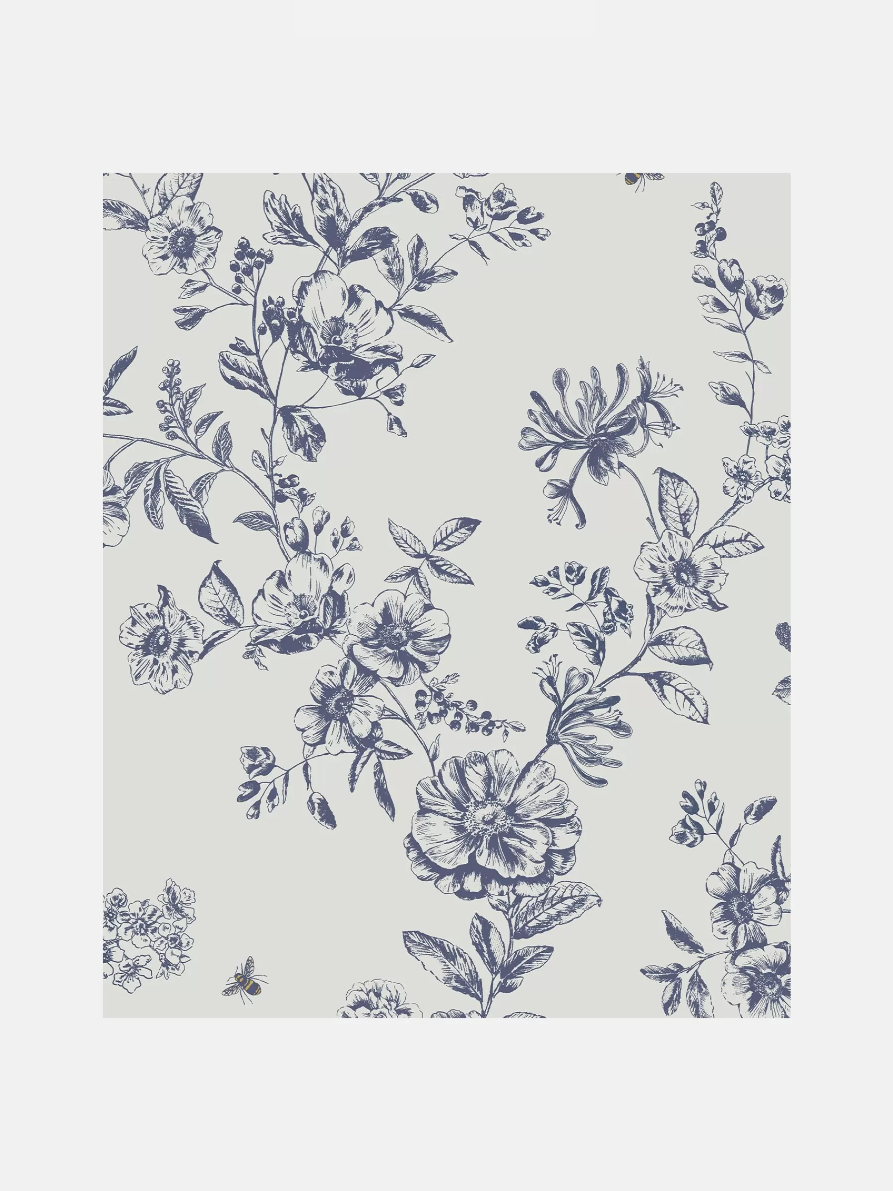 Joules Honey Floral 10M Wallpaper Cream Outlet