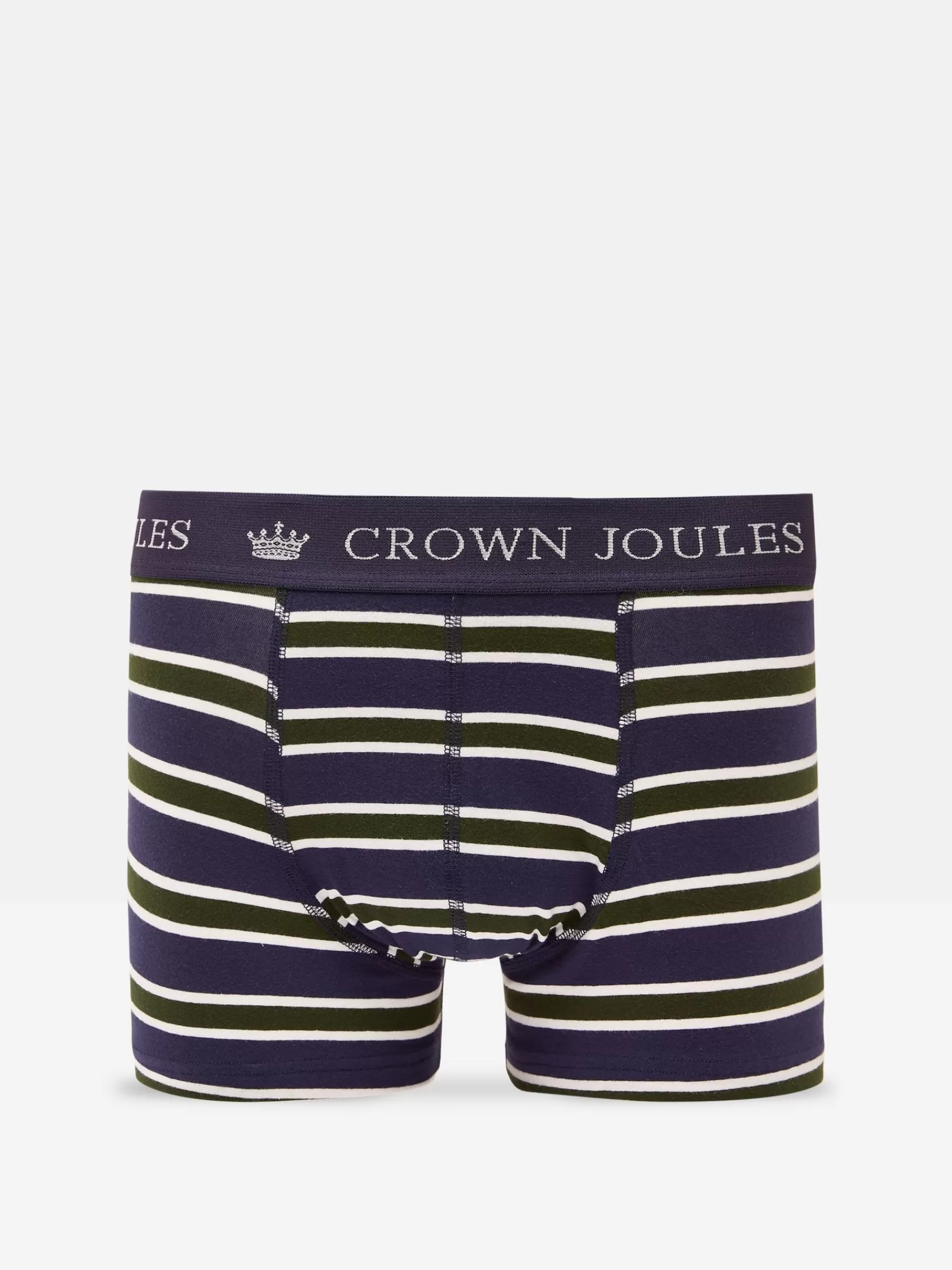 Joules Crown Pack of Two Cotton Boxers Green/Navy Sale