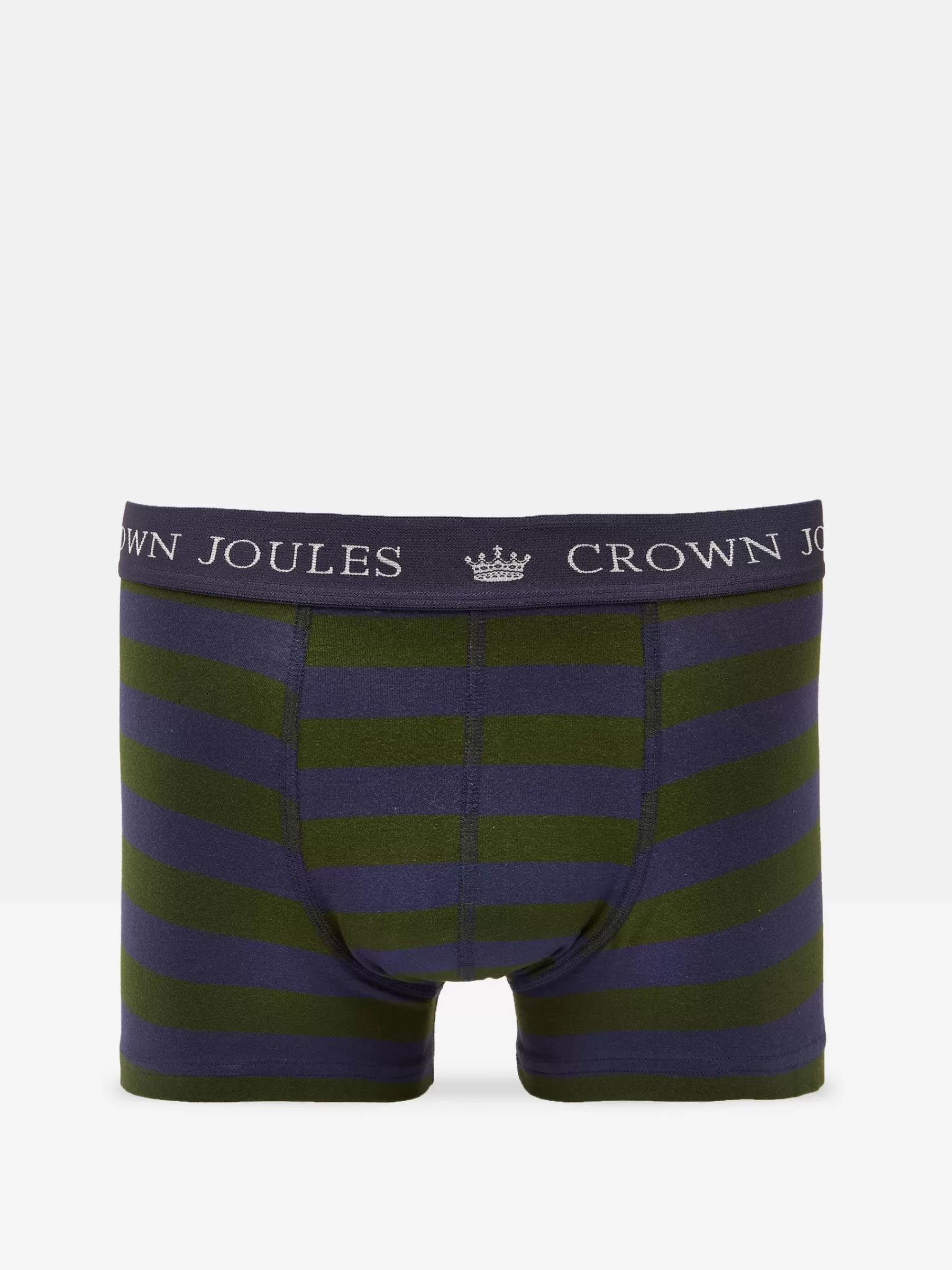 Joules Crown Pack of Two Cotton Boxers Green/Purple Shop