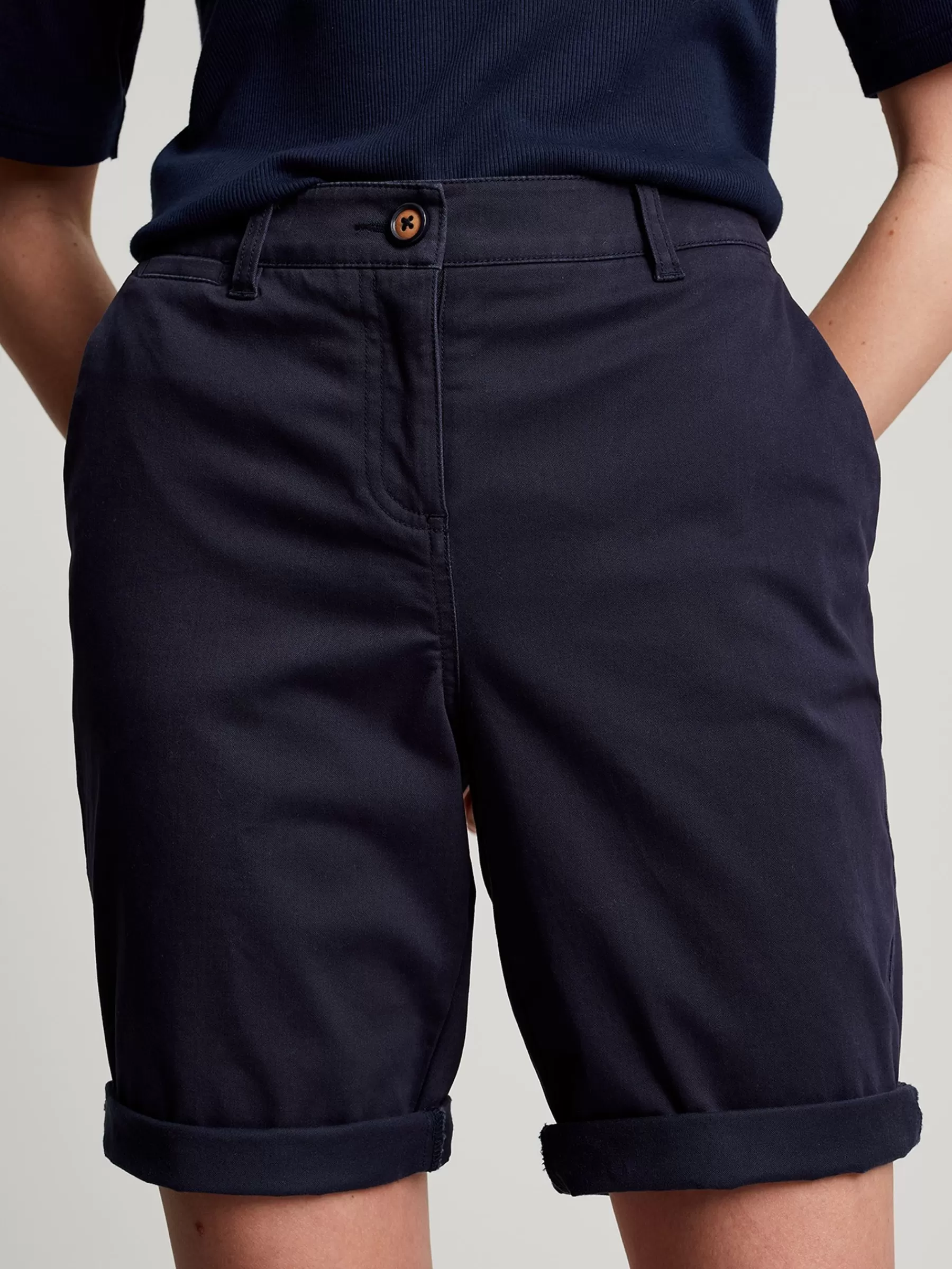 Joules Cruise Long Chino Shorts Blue Hot