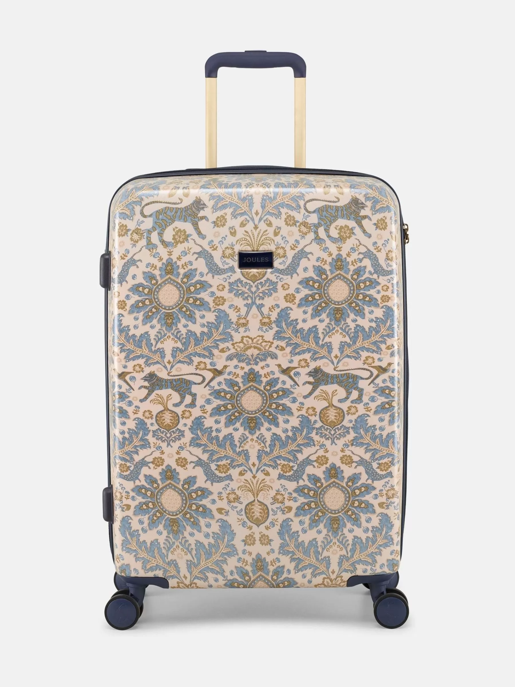 Joules Damask Print Medium Four Wheel Hard Shell Suitcase DamaskPrint Flash Sale