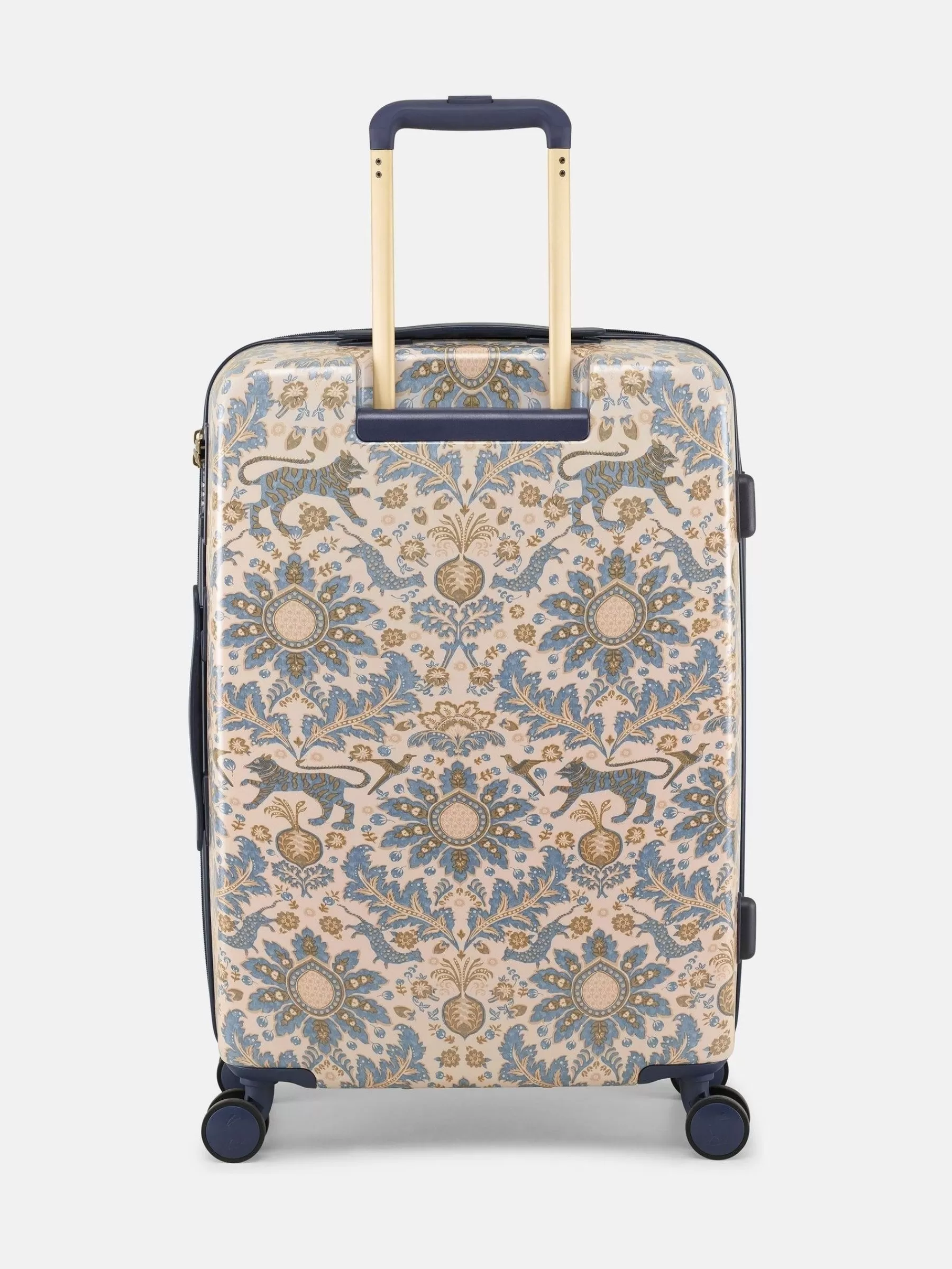 Joules Damask Print Medium Four Wheel Hard Shell Suitcase DamaskPrint Flash Sale