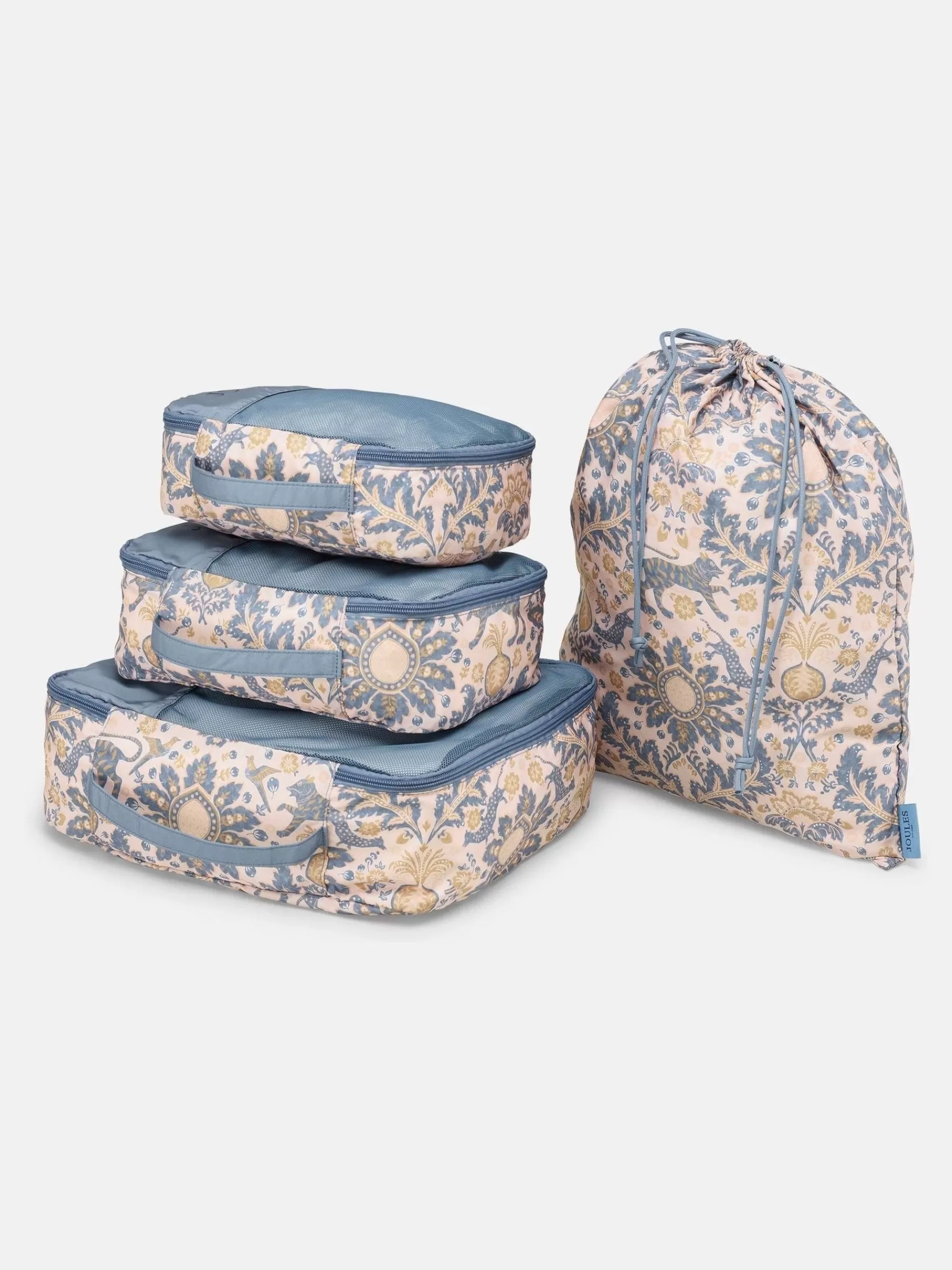 Joules Damask Print Set of Four Packing Cubes DamaskPrint Flash Sale