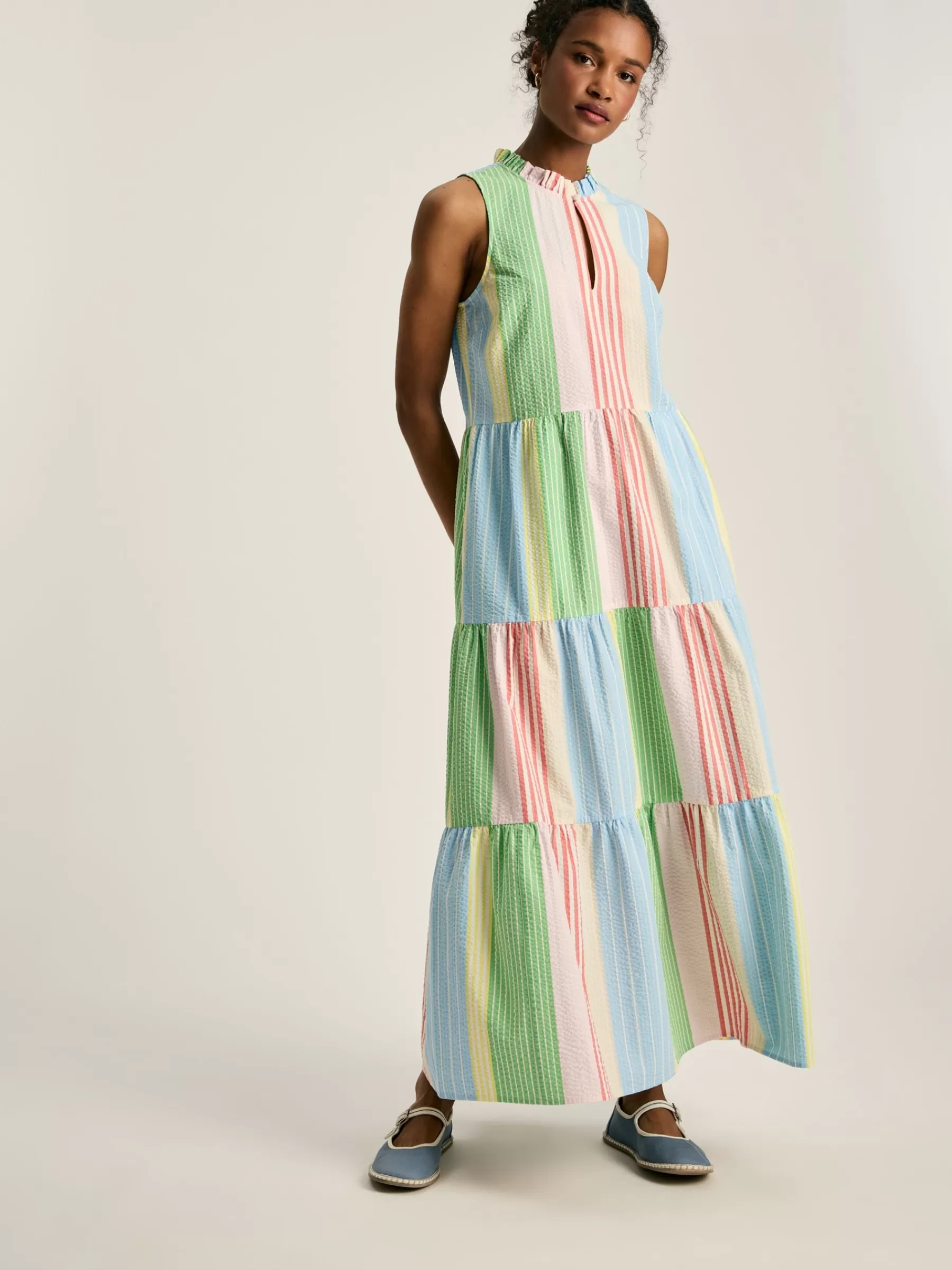 Joules Dolcie Seersucker Maxi Sundress Multi Shop