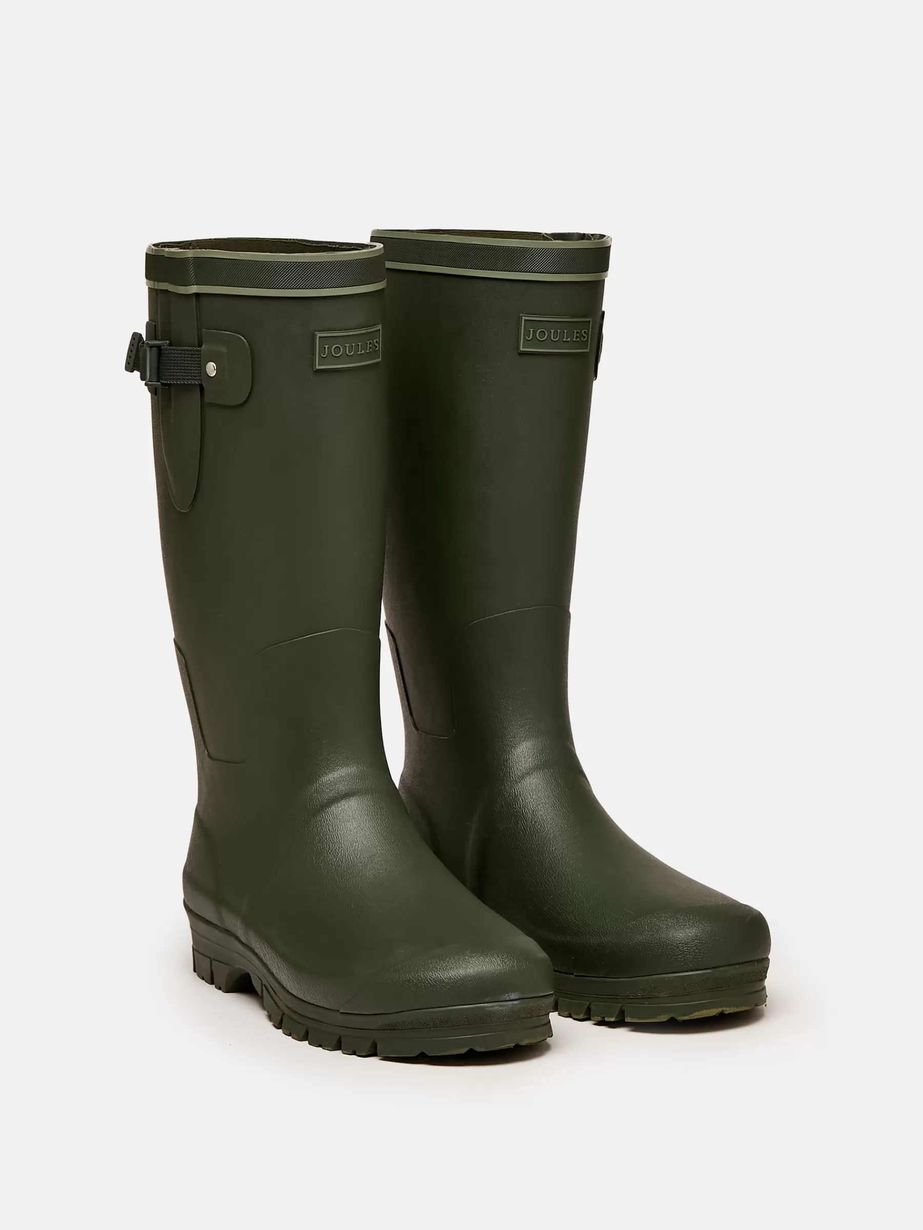 Joules Eckland Adjustable Neoprene Lined Tall Wellies Green Outlet