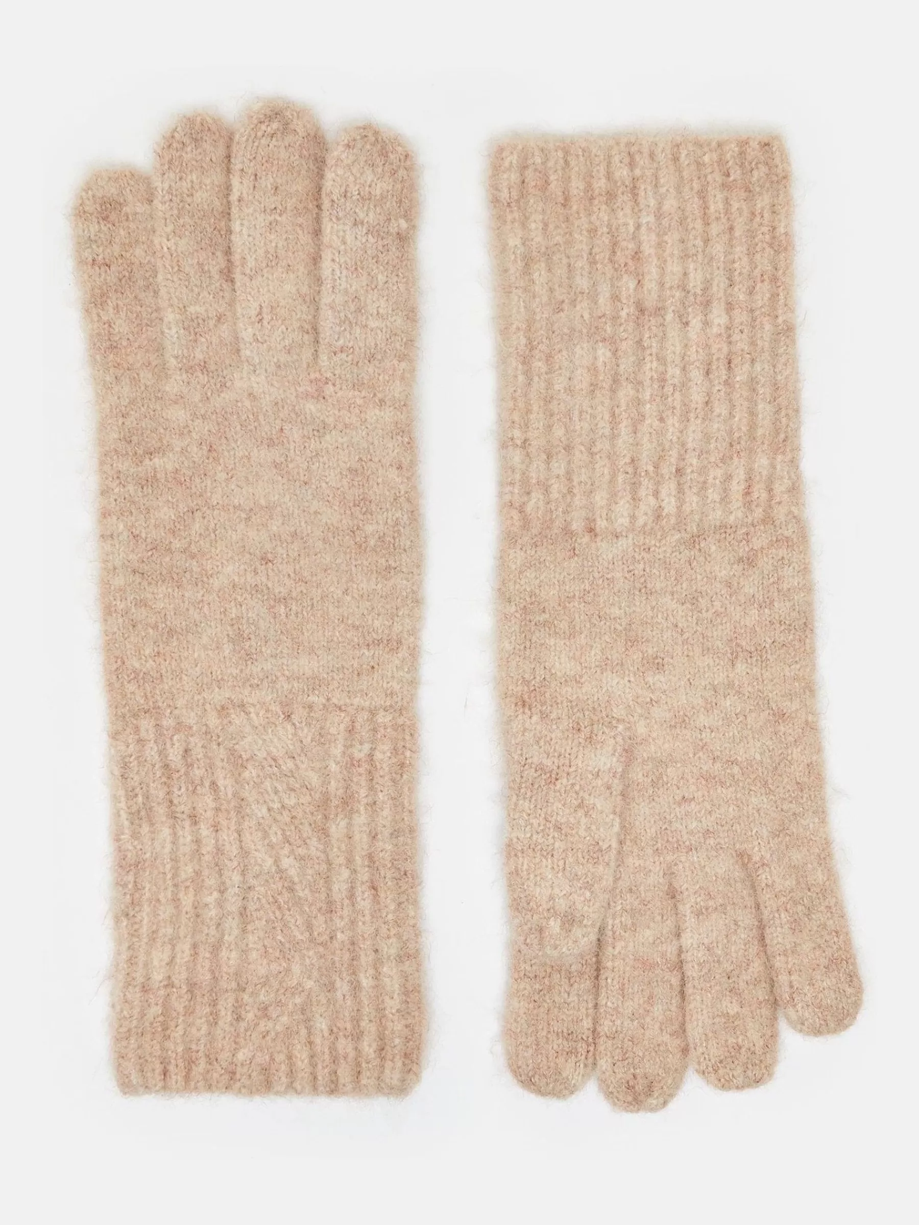 Joules Effie Knitted Gloves Camel New