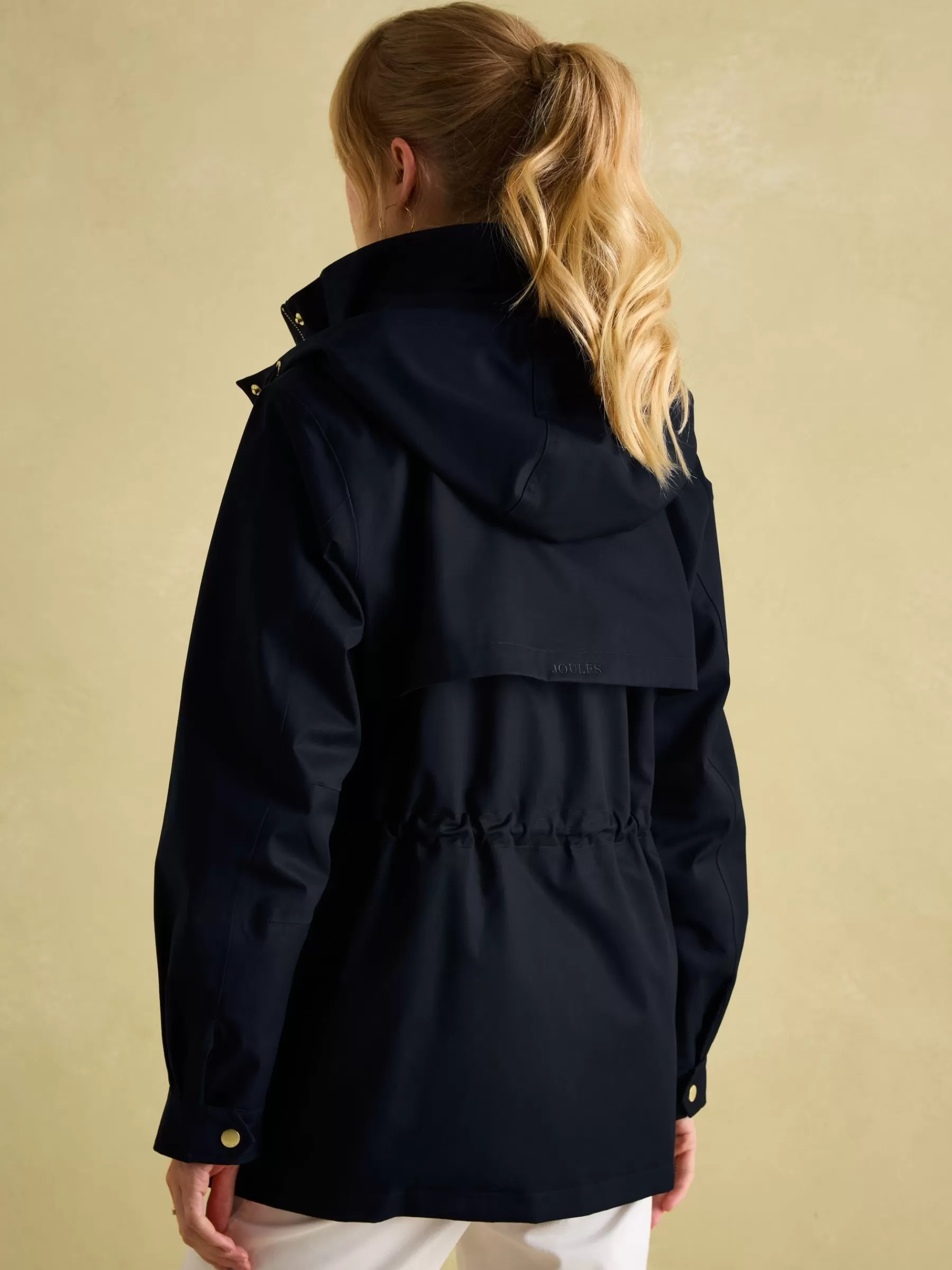 Joules Fairford Waterproof Raincoat with Hood Navy Flash Sale