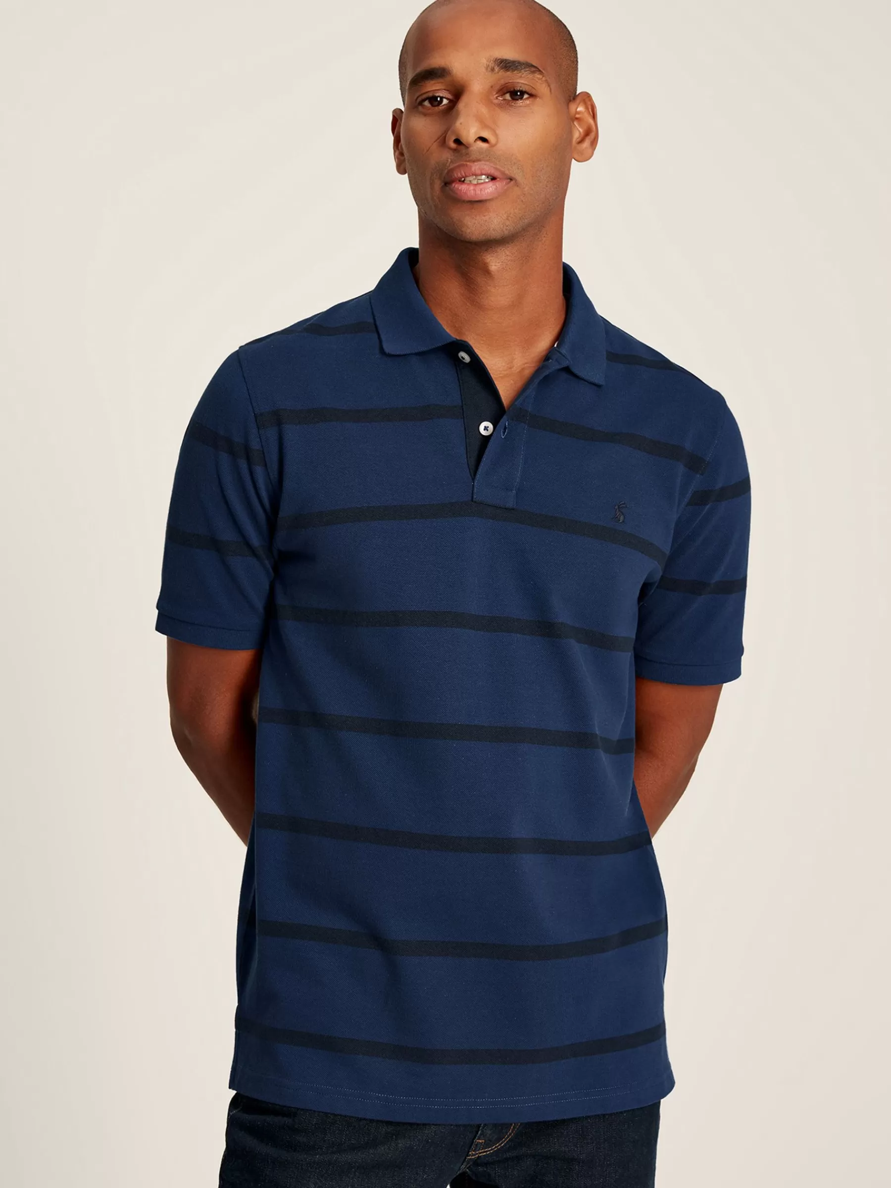 Joules Filbert Classic Fit Striped Polo Shirt Blue Store