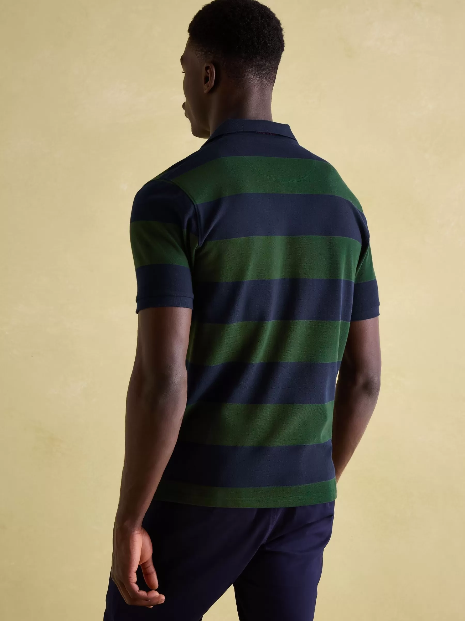 Joules Filbert Green & Navy Striped Polo Shirt Green&Navy Cheap