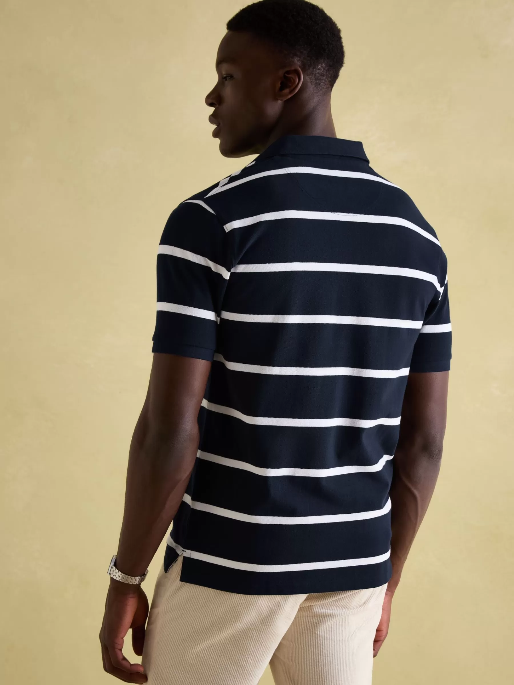 Joules Filbert Navy & White Striped Polo Shirt Navy&White Best Sale